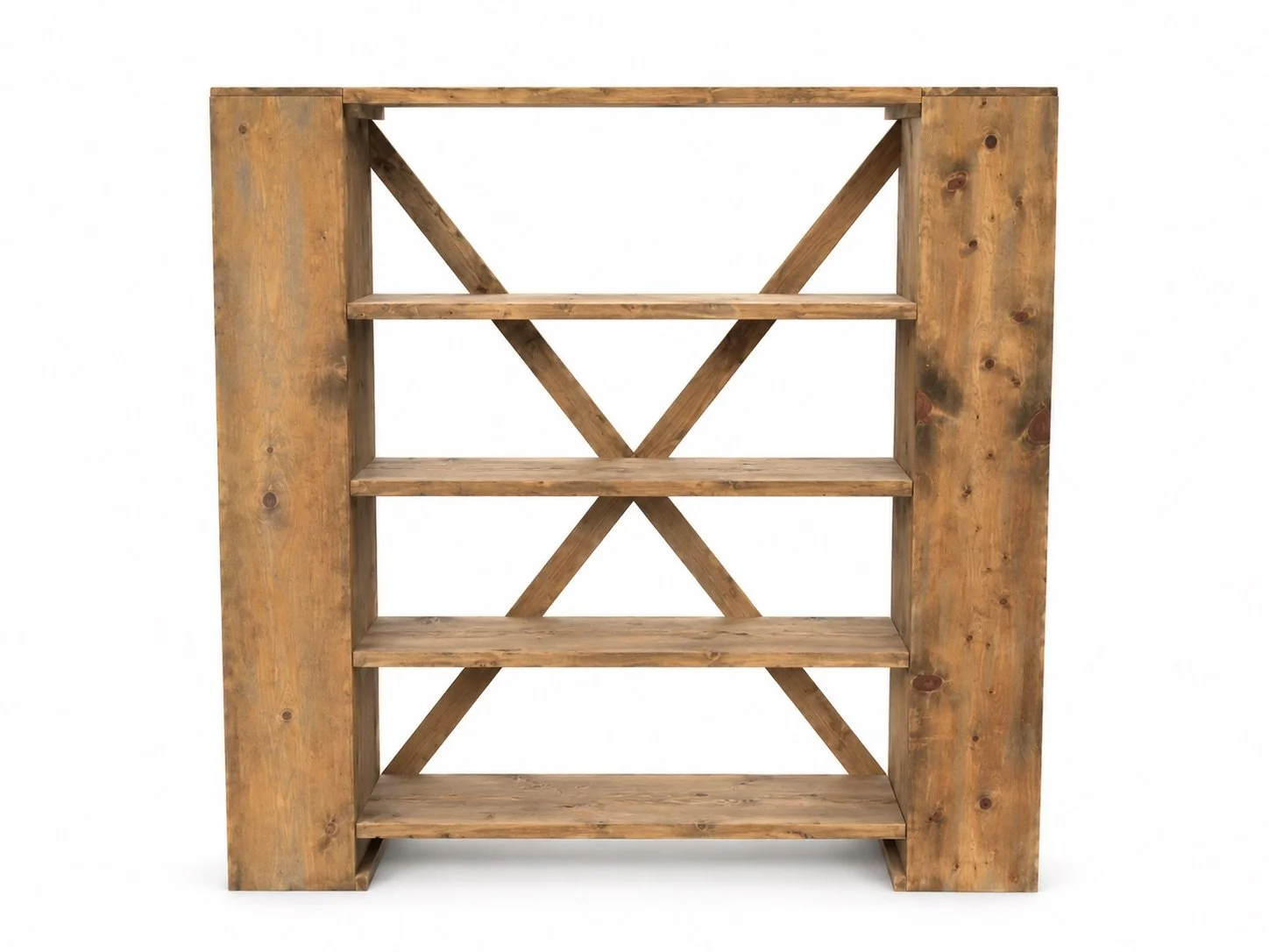 6’ Weathered Back Bar (Open Back)