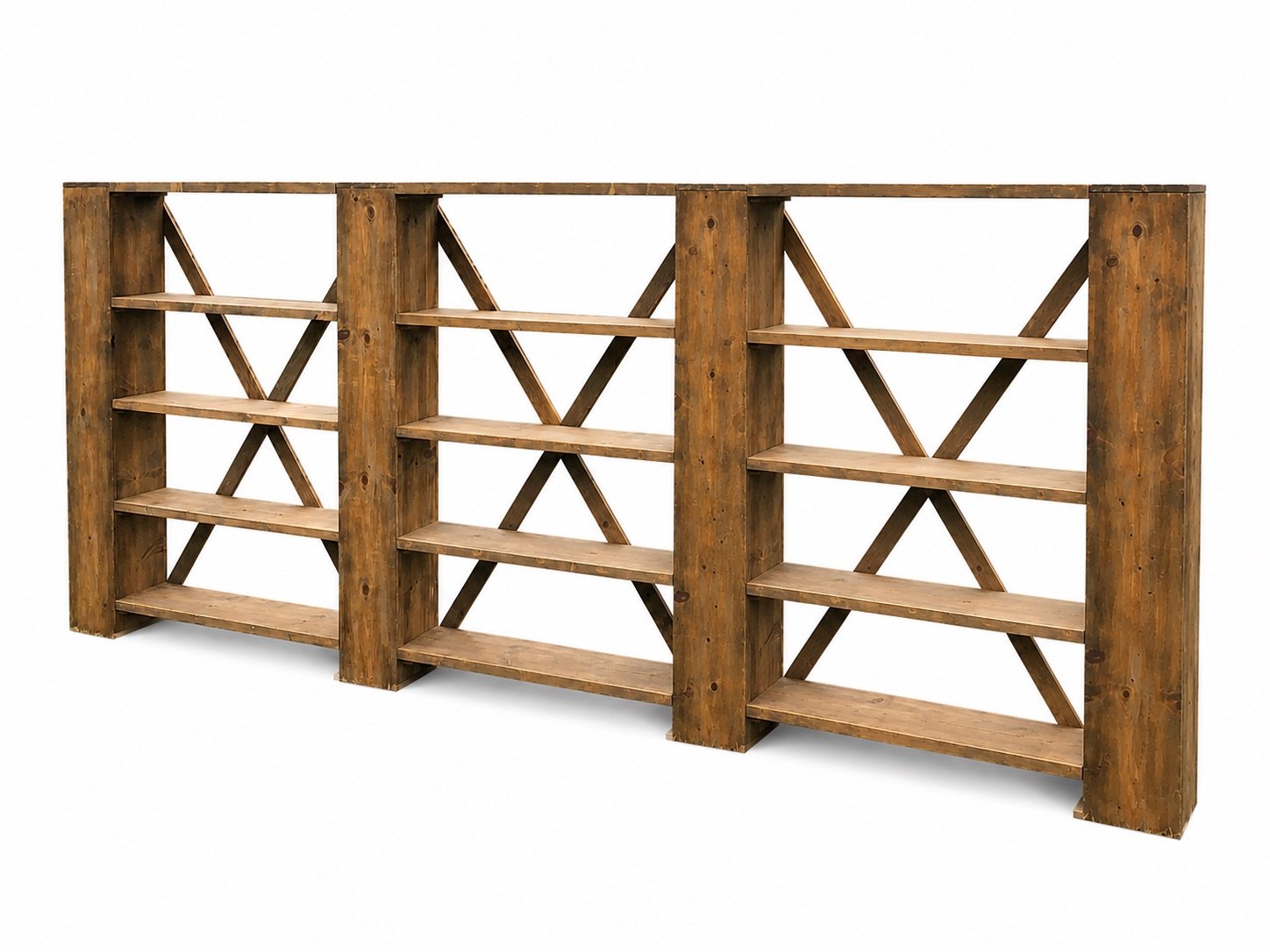 16.5’ Weathered Back Bar  (Open Back)