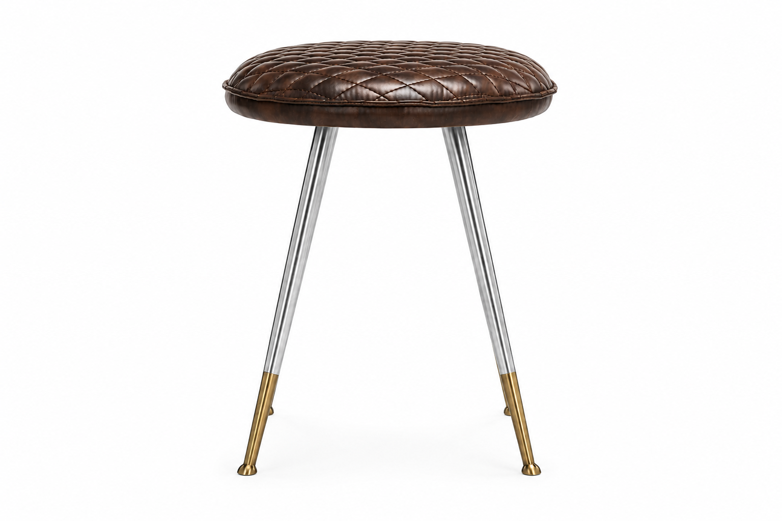 Quilted Leather Stool
