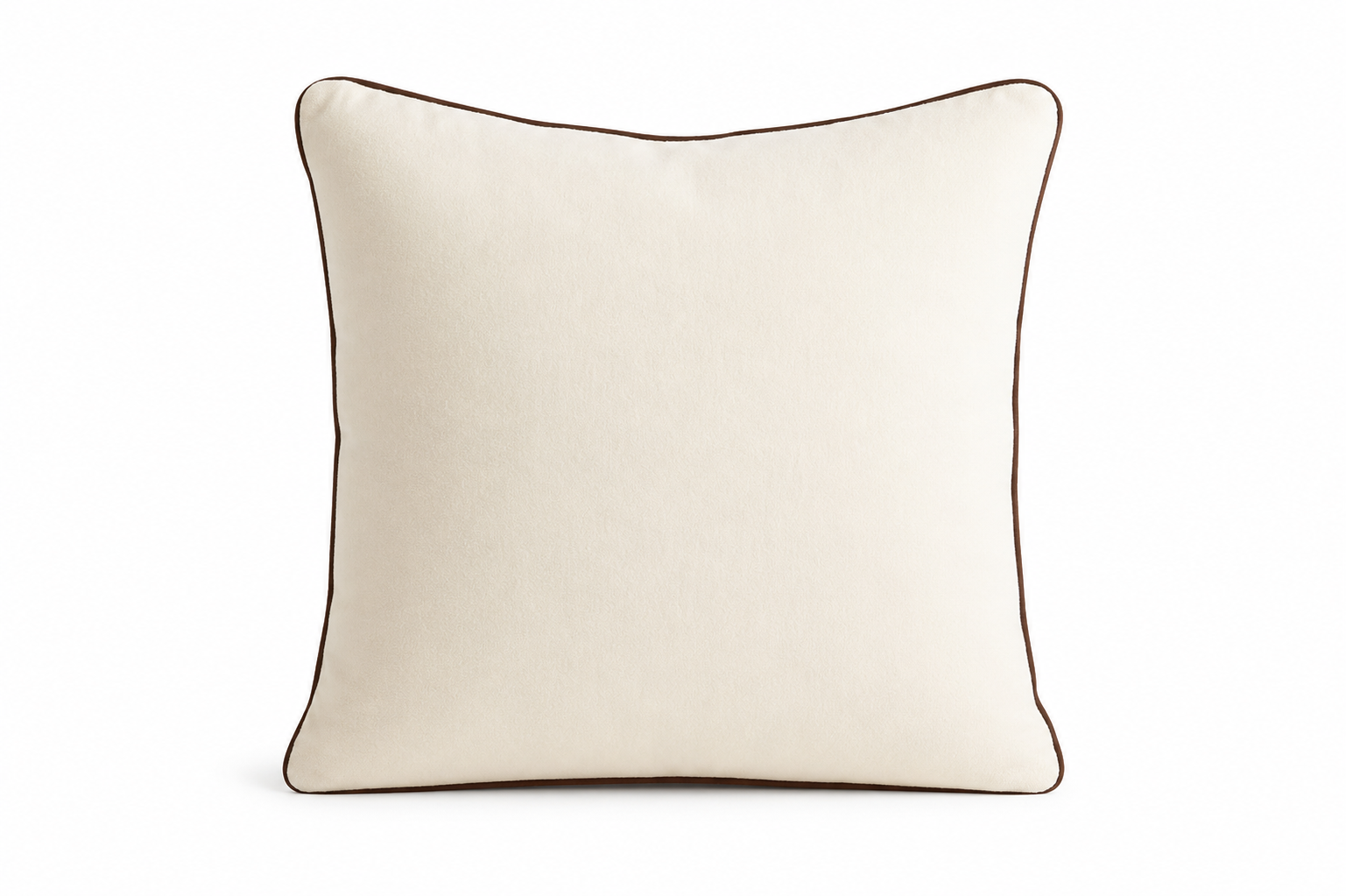 Ivory Wool with Espresso Trim