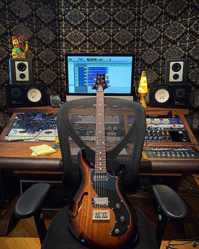 Huge thanks to @prsguitars for taking care of the studio. This thing sounds awesome!