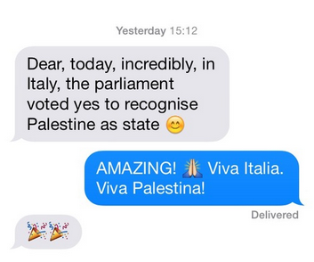 Viva Italia..... Viva Palestina!