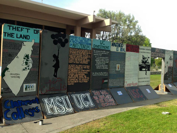 Mock Israeli wall