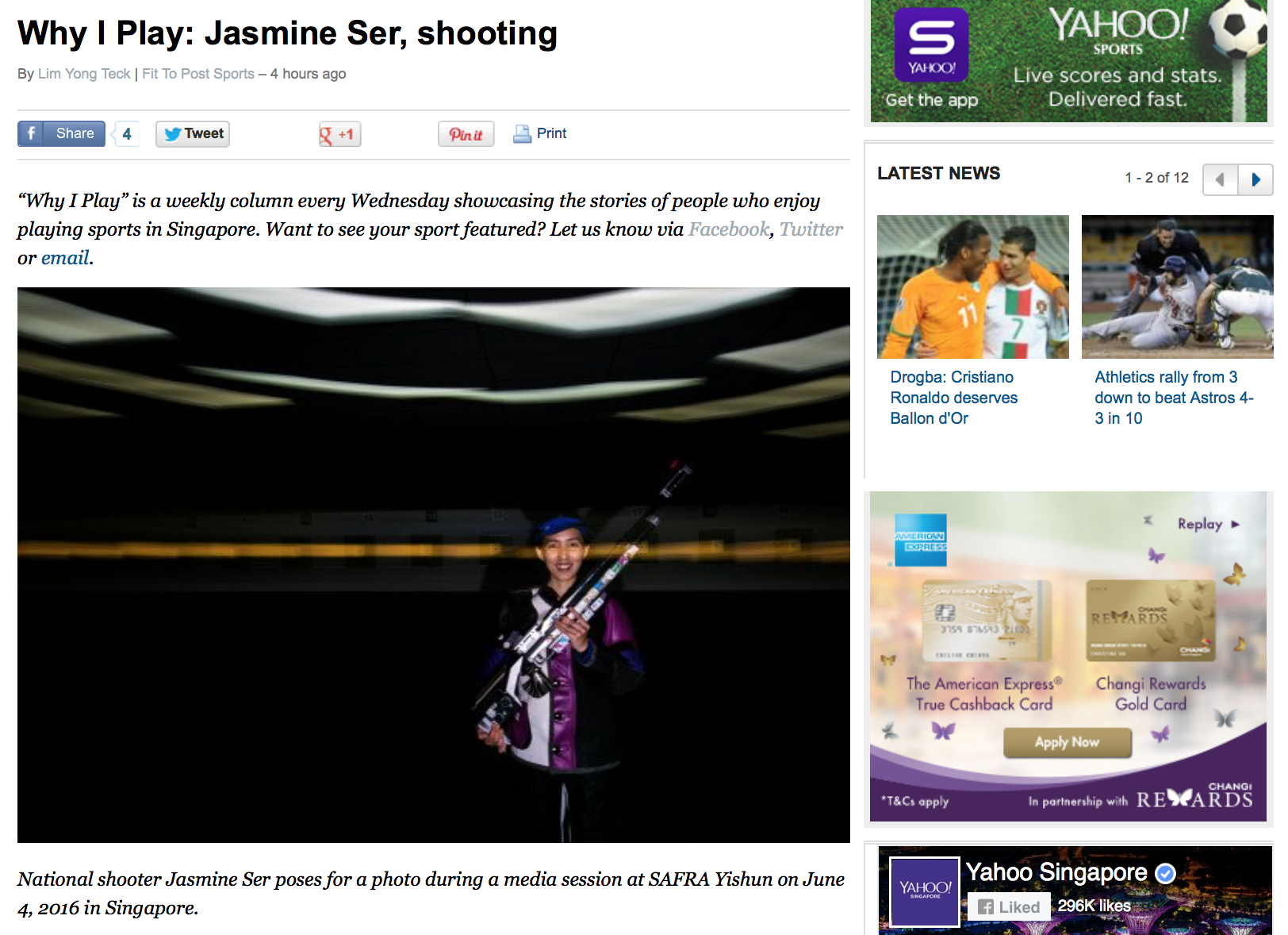  Jasmine Ser feature for Yahoo! (www.yahoo.com) 
