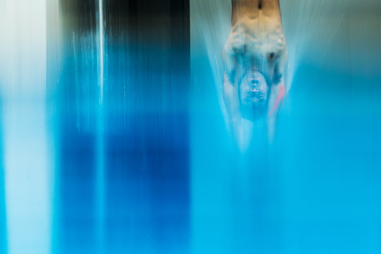 Luthfi Nico Abdillah of Indonesia in action during the men's 10m platform final on day three of the FINA Diving Grand Prix 2015 at the OCBC Aquatic Centre on October 18, 2015 in Singapore.