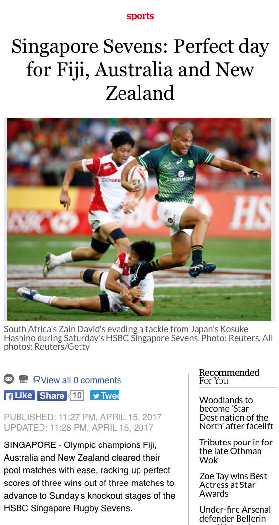  HSBC Singapore Sevens for Reuters (pictures.reuters.com) 