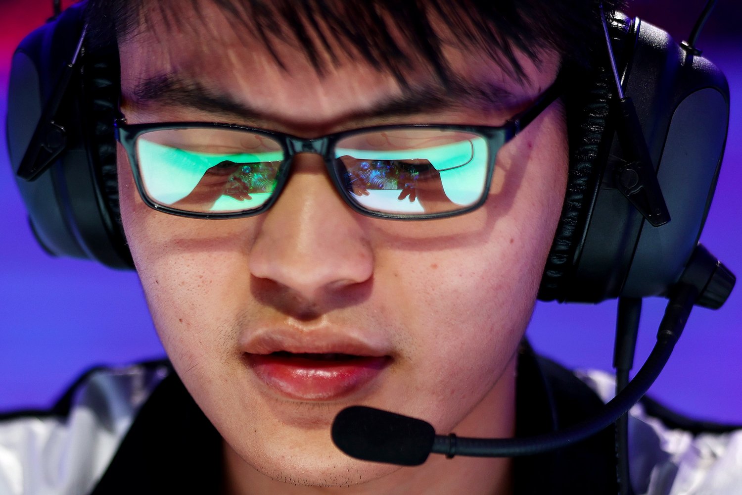  SINGAPORE, SINGAPORE - JULY 09: Wei "Nian" Haojin of Nova Esports prepares to compete in the finals of the 2022 Wild Rift Icons Global Championship against J Team at Suntec Singapore International Convention & Exhibition Centre on July 09, 2022 in S