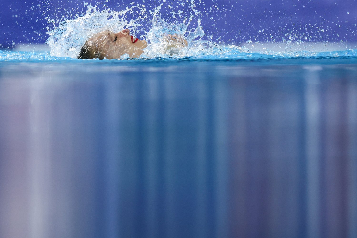 SINGAPORE, SINGAPORE - JULY 20: Ece Ungor of Team Türkiye competes in the Women's Solo Free Preliminaries on day 10 of the Singapore 2025 World Aquatics Championships at World Aquatics Championships Arena on July 20, 2025 in Singapore. (Photo by Yon