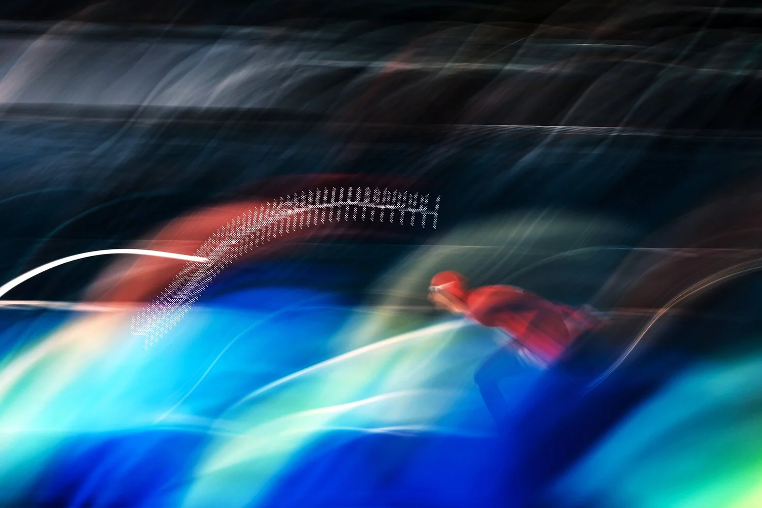  MILAN, ITALY - FEBRUARY 08: Sander Eitrem of Team Norway skates in the Speed Skating Men's 5000m final on day two of the Milano Cortina 2026 Winter Olympic Games at Milano Speed Skating Stadium on February 08, 2026 in Milan, Italy. (Photo by Yong Te