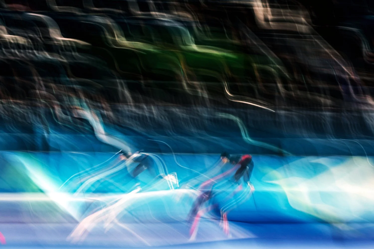  MILAN, ITALY - FEBRUARY 07: Violette Braun of Team France and Binyu Yang of Team China skate during the Speed Skating Women's 3000m Final on day one of the Milano Cortina 2026 Winter Olympic Games at Milano Speed Skating Stadium on February 07, 2026