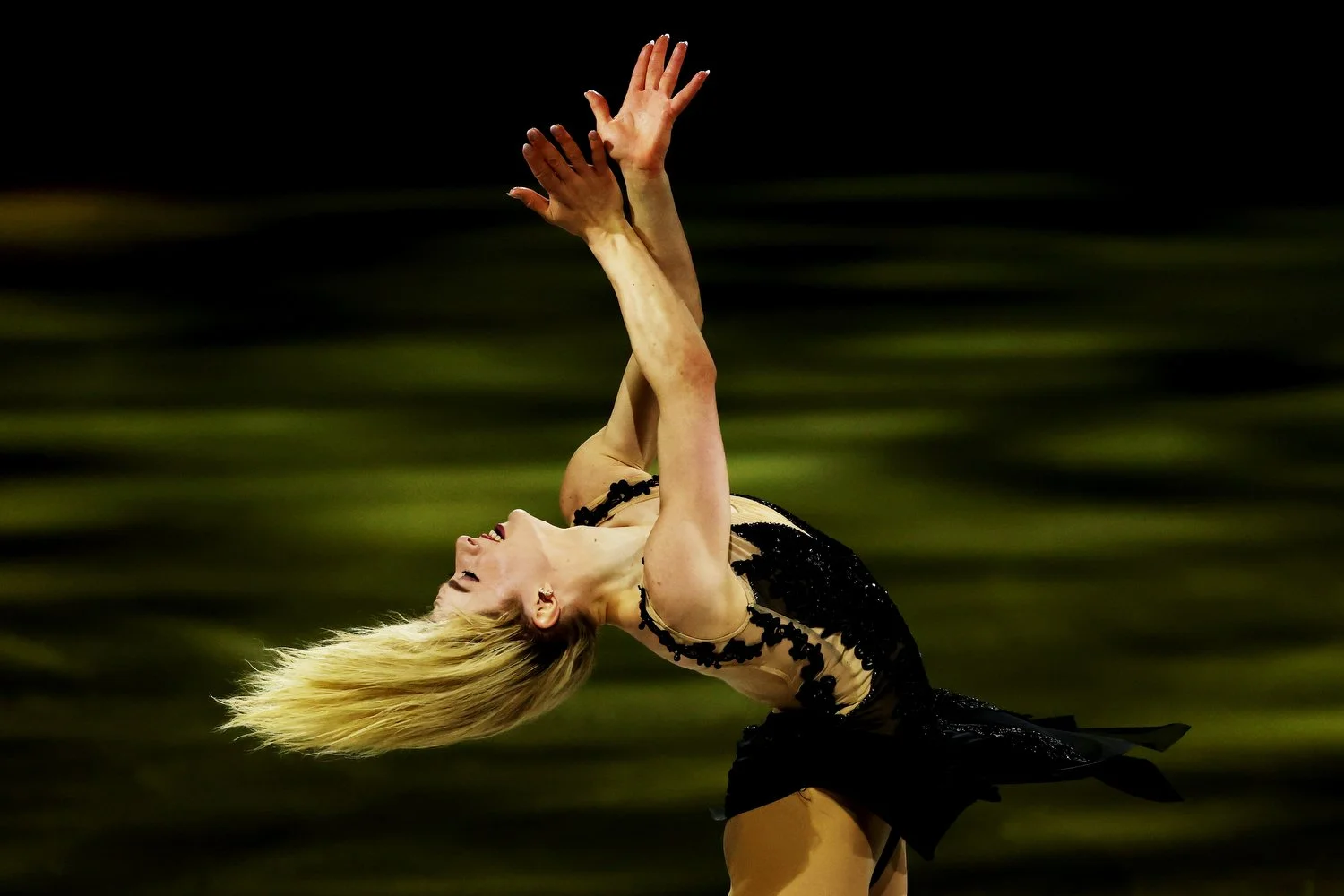  MILAN, ITALY - FEBRUARY 21: Amber Glenn of Team United States performs during a Figure Skating Exhibition Gala on day fifteen of the Milano Cortina 2026 Winter Olympic games at Milano Ice Skating Arena on February 21, 2026 in Milan, Italy. (Photo by