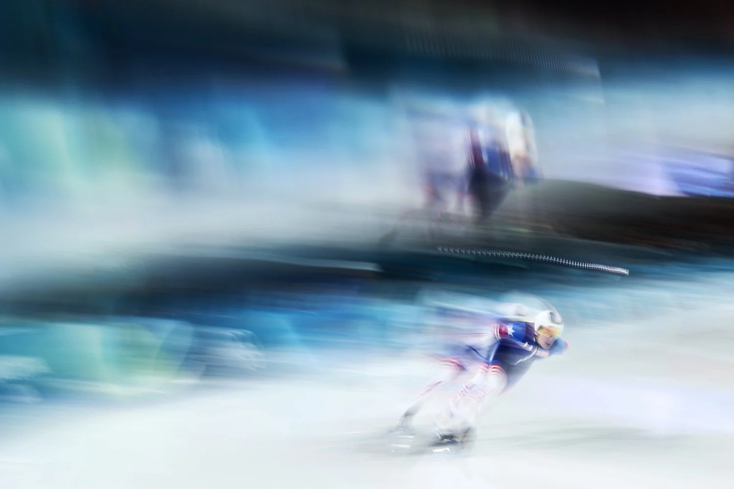  MILAN, ITALY - FEBRUARY 17: Casey Dawson, Emery Lehman and Ethan Cepuran of Team United States compete in the Speed Skating Men's Team Pursuit final on day eleven of the Milano Cortina 2026 Winter Olympic games at Milano Speed Skating Stadium on Feb