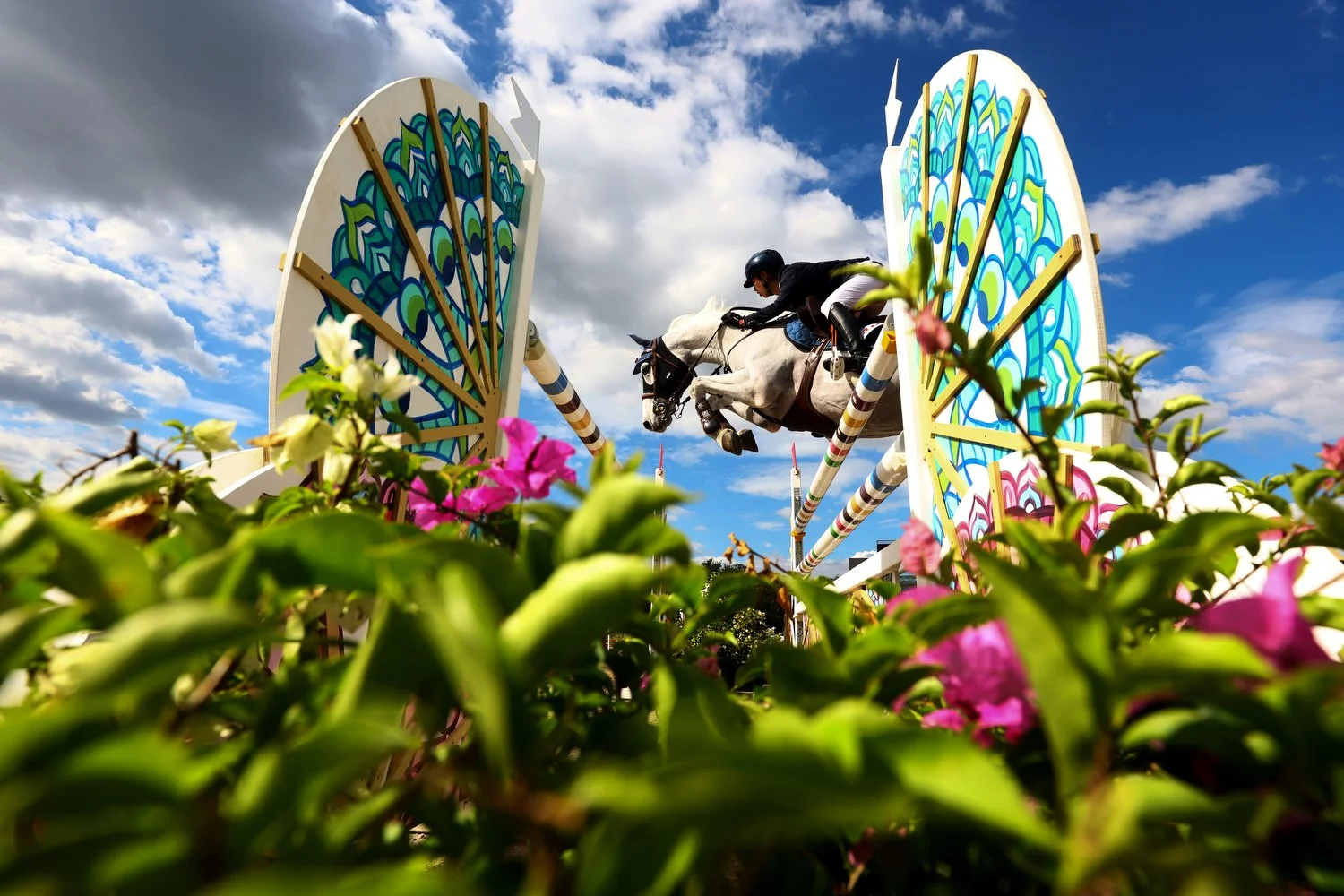  Yanhe You of China riding Z Ice Cube Z in the jumping team final round one and second individual qualifier during the FEI Asian Championships at the Thai Polo Club on December 4, 2025 in Pattaya, Thailand. (FEI/Yong Teck Lim) 
