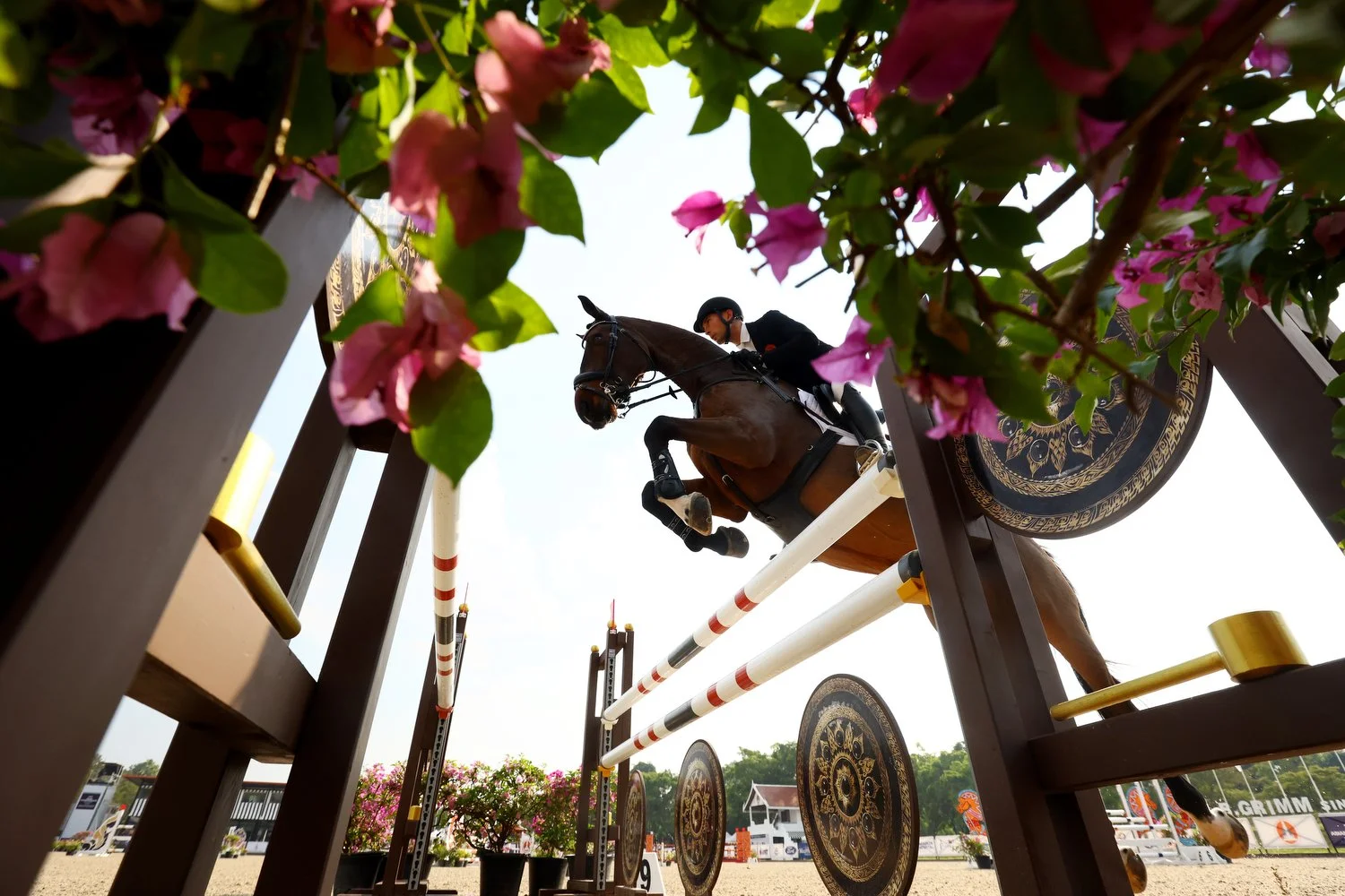  Alex Hua Tian of China riding Manjushri in the eventing jumping test during the FEI Asian Championships at the Thai Polo Club on December 3, 2025 in Pattaya, Thailand. (FEI/Yong Teck Lim) 