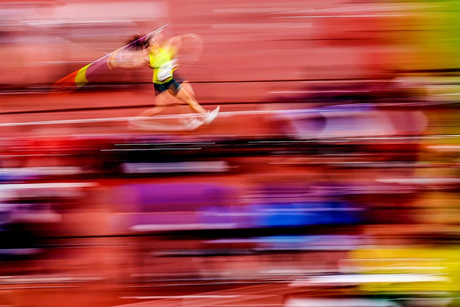  TOKYO, JAPAN - AUGUST 06: Mackenzie Little of Team Australia competes in the Women's Javelin Throw Final on day fourteen of the Tokyo 2020 Olympic Games at Olympic Stadium on August 06, 2021 in Tokyo, Japan. (Photo by Yong Teck Lim/Getty Images) 