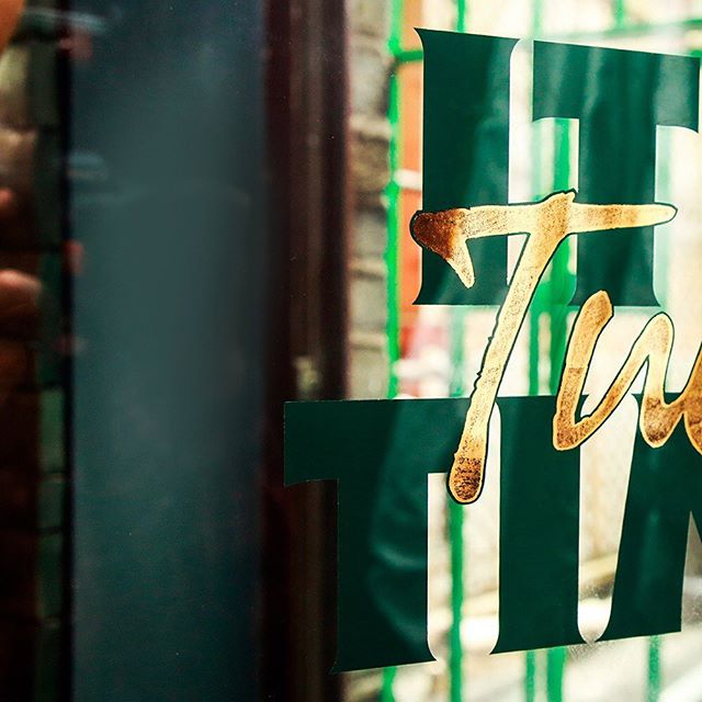 It certainly is Tully Time.
@tullamoredew . 
Custom made traditional style window with graphic inset between 3 panes of glass for @thepalacebardublin .
#tullamore #window #design #branding