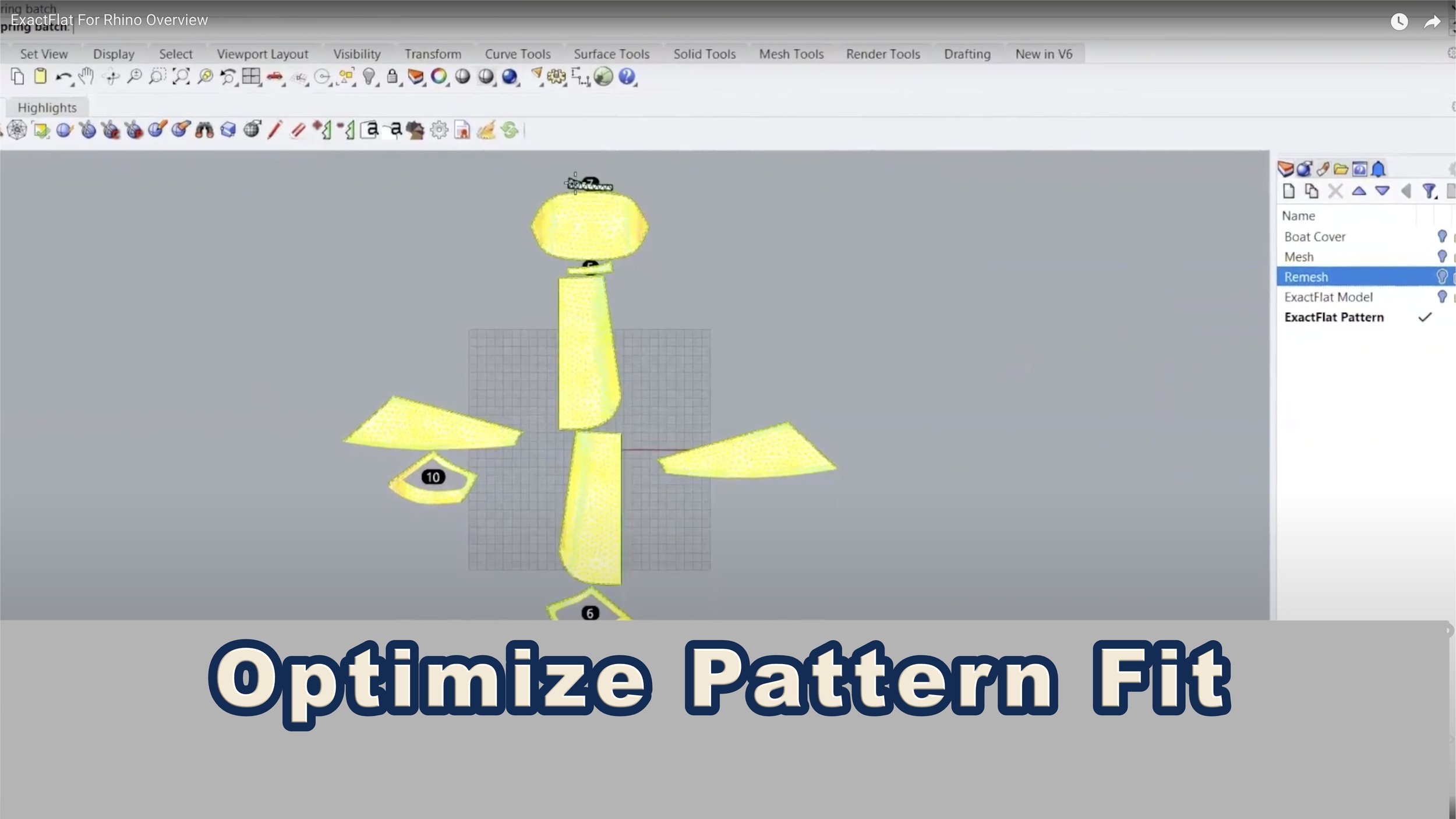 ExactFlat software optimizes pattern fit