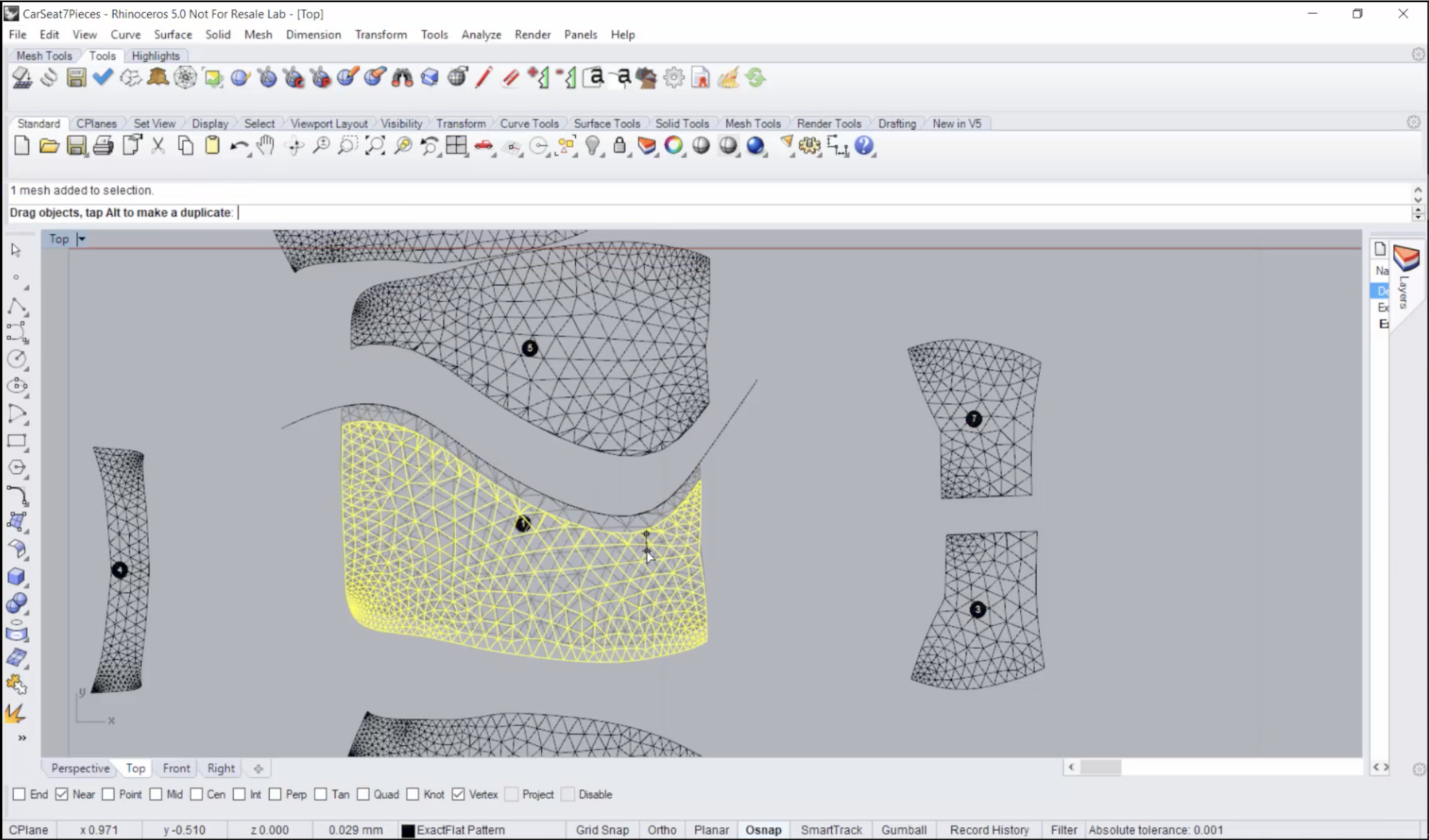 ExactFlat 3D to 2D digital patterning software: The Cut Tool
