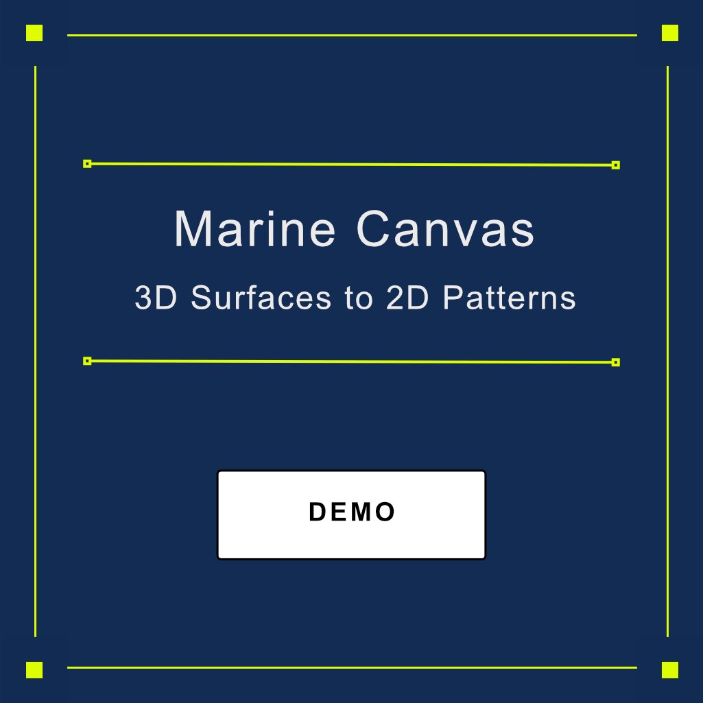 Marine Canvas Digital Patterning with ExactFlat for Rhino 3D: 3D surfaces to 2D patterns