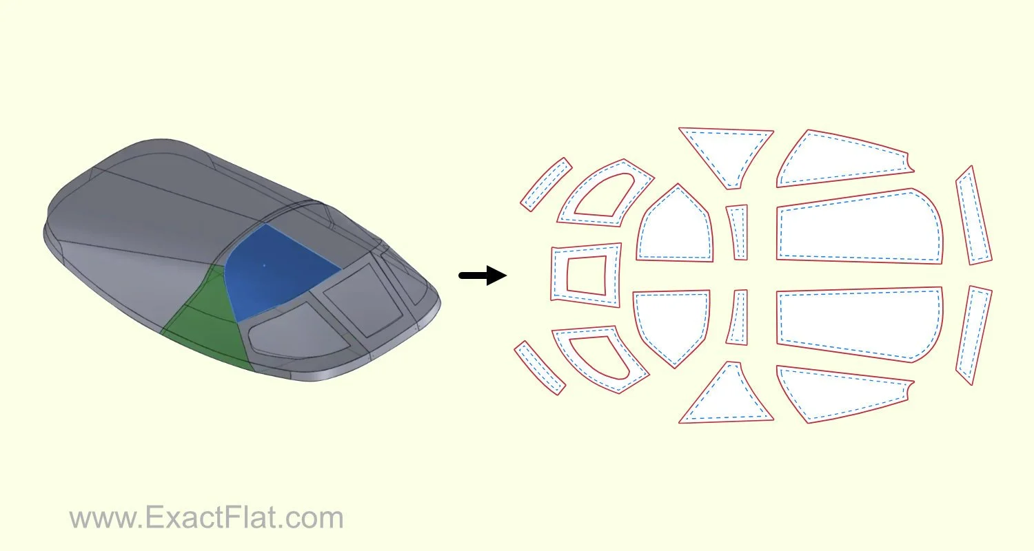 3D to 2D Pattern Making Software | ExactFlat