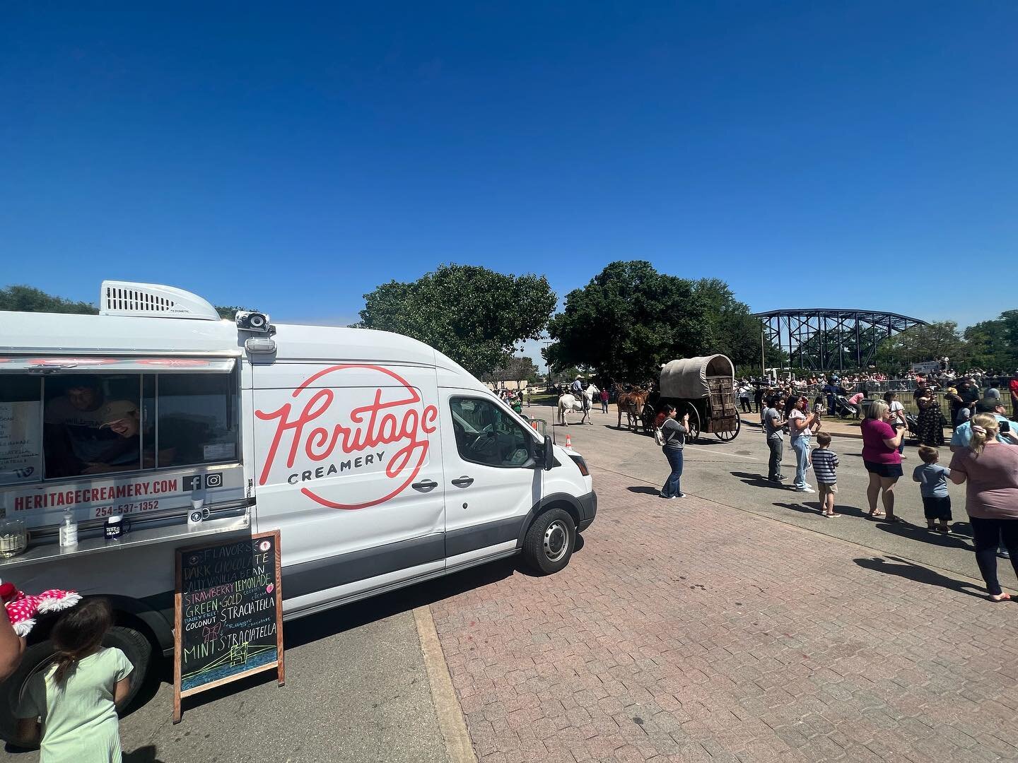 We had an absolute blast serving up scoops at the re-opening of the suspension bridge this weekend, and we would love to serve your event as well. 

Huge thanks to @cityofwaco @wacoparksandrec for having us out. 

Email catering@heritagecreamery.com 