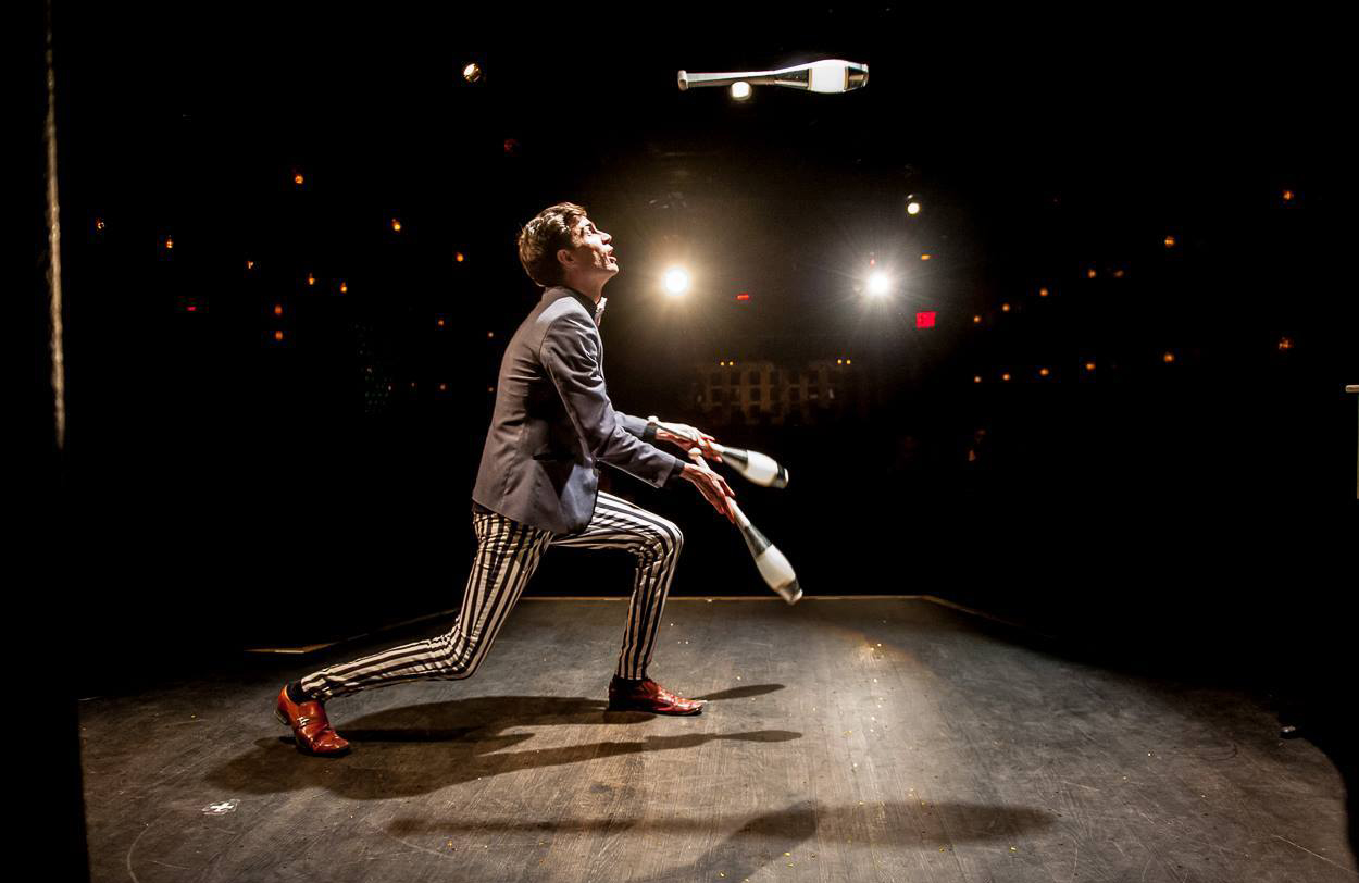 On stage in NYC