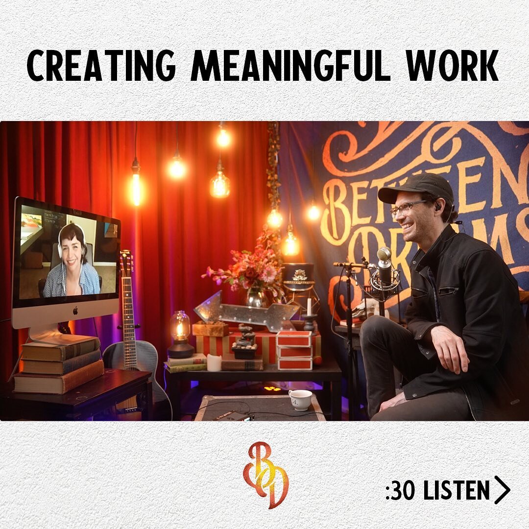 As artists and creators it&rsquo;s often a challenge to find the balance between creating work that we care about and getting paid to be able to keep creating. 
In this short clip from the recent Between Dreams Podcast episode, I love @dunawaysmith&r