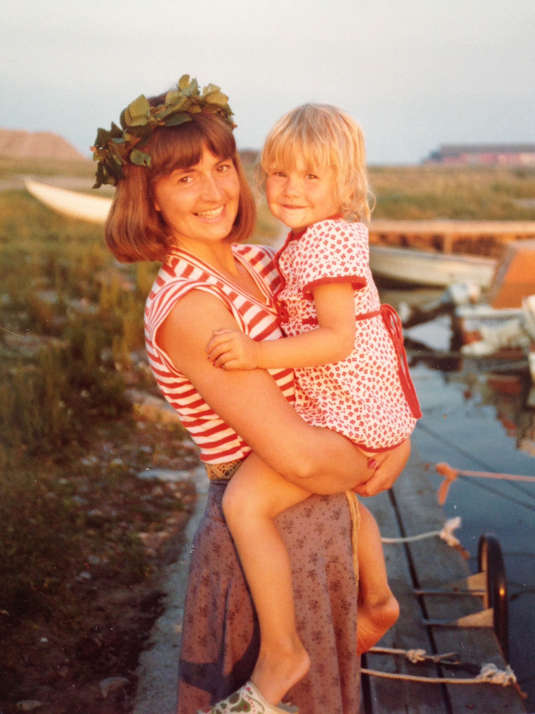My mamma and me, Olofsbo, Sweden ca: 1976