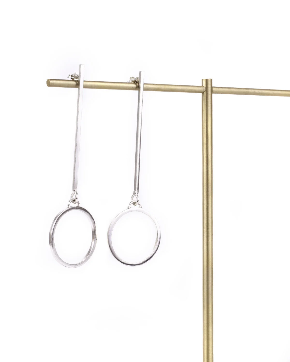 minimalist earrings, modern jewelry, modern earrings, long earrings,