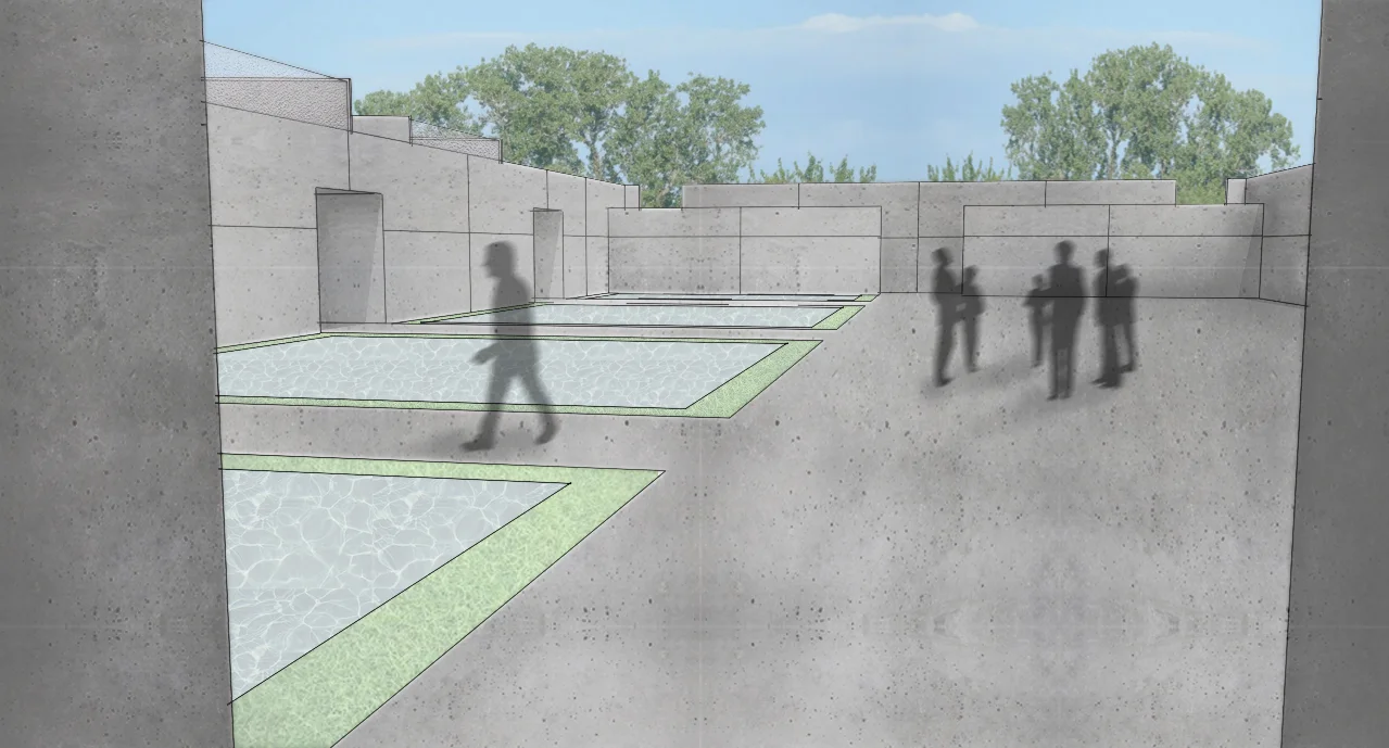 Crematorium Courtyard