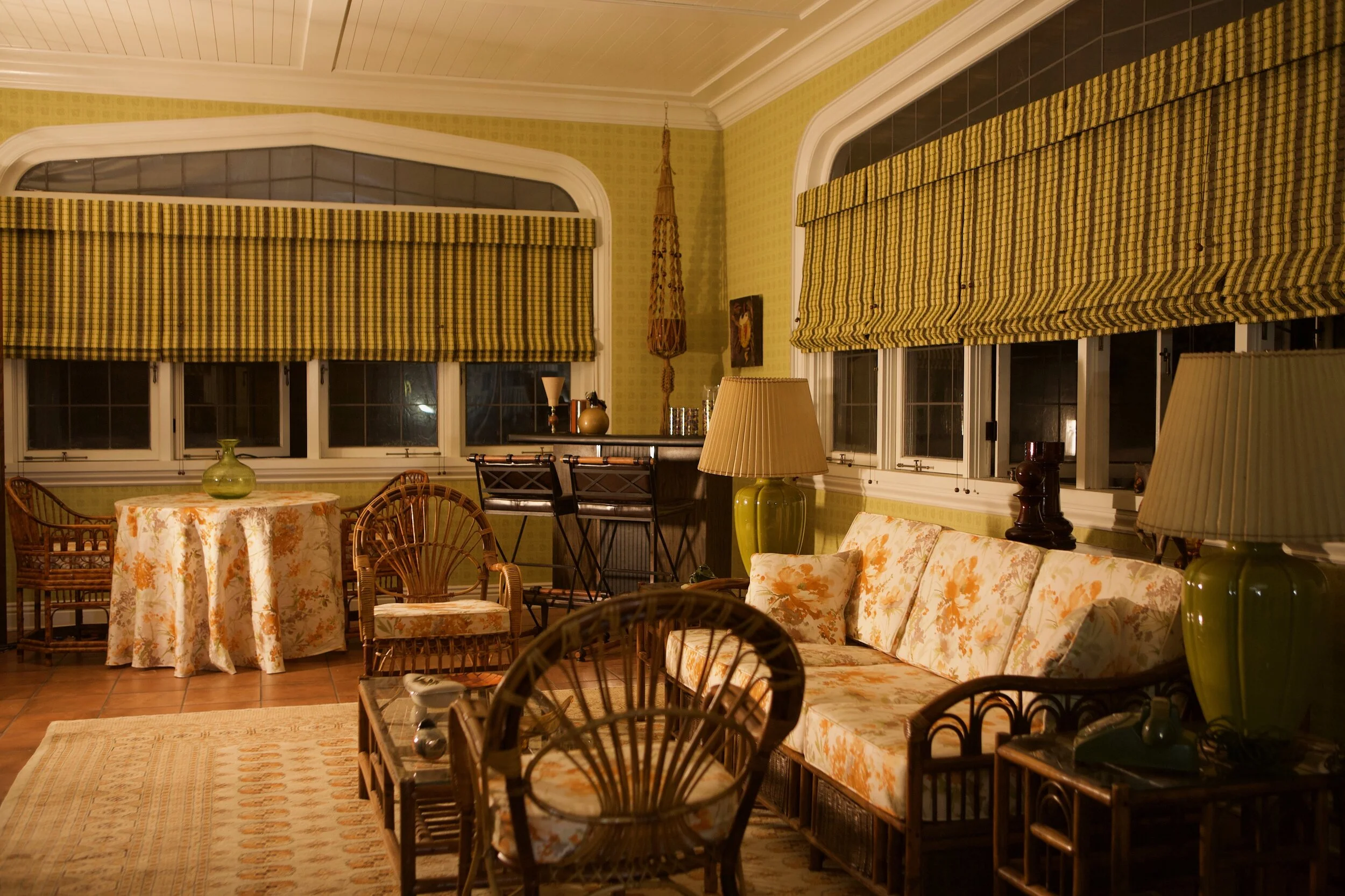 Interior Richardson House - Sun Room - Flashback 1980