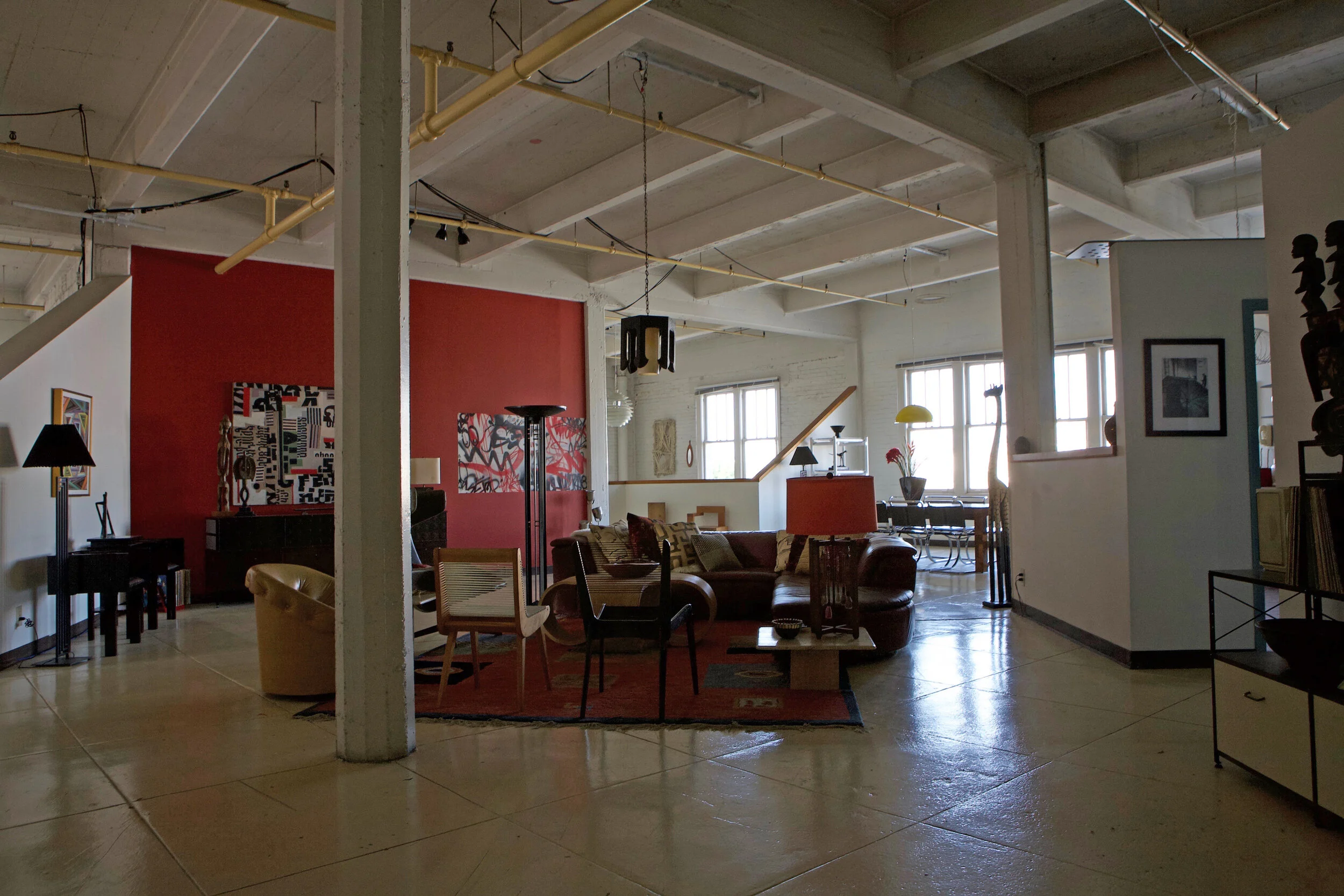 Interior Pauline's Loft - NYC - 1980