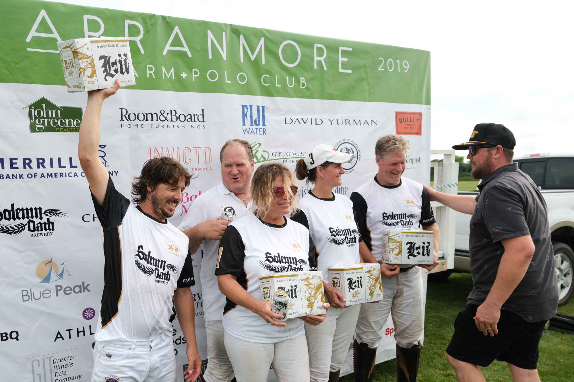 2019 Arranmore Polo Classic Winners, SOLEMN OATH + Runner-up HEINIKEN. 