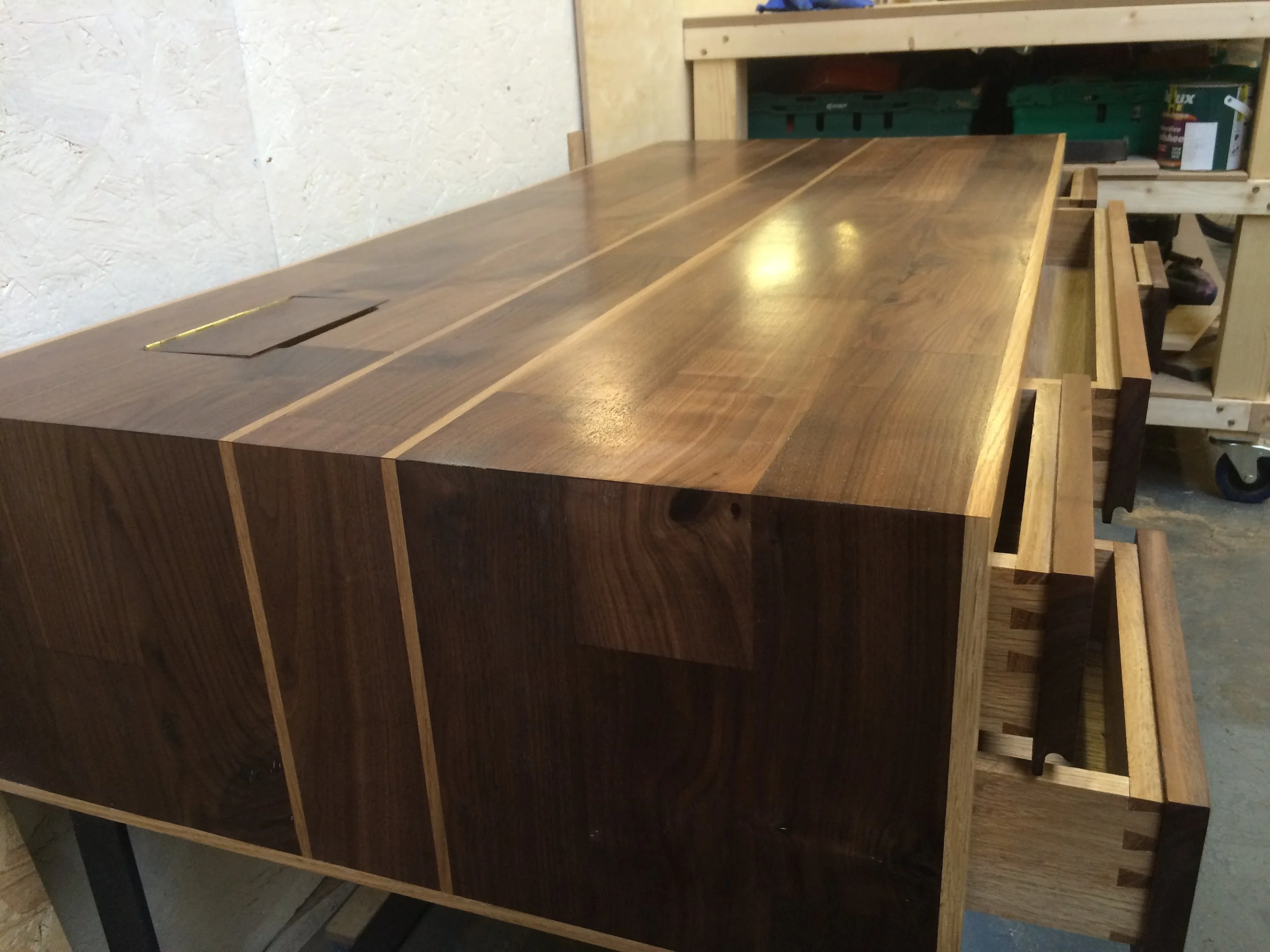 Walnut and Oak Desk