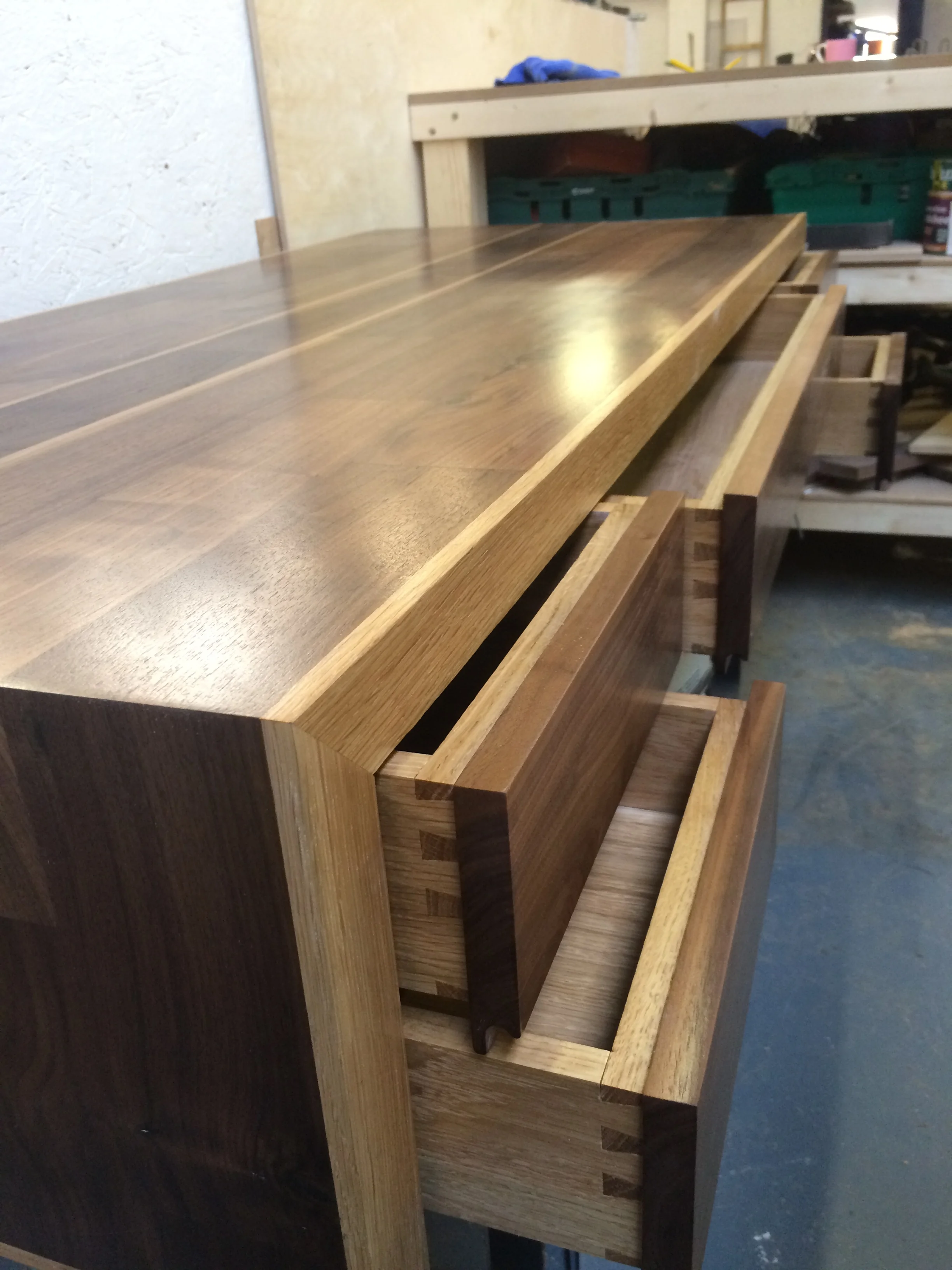 Walnut and Oak Desk