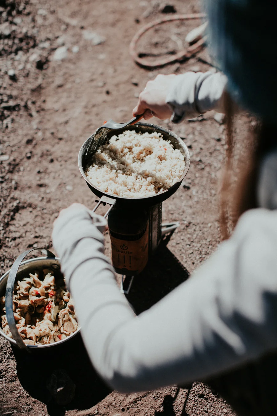 Cooking on my BioLite Stove