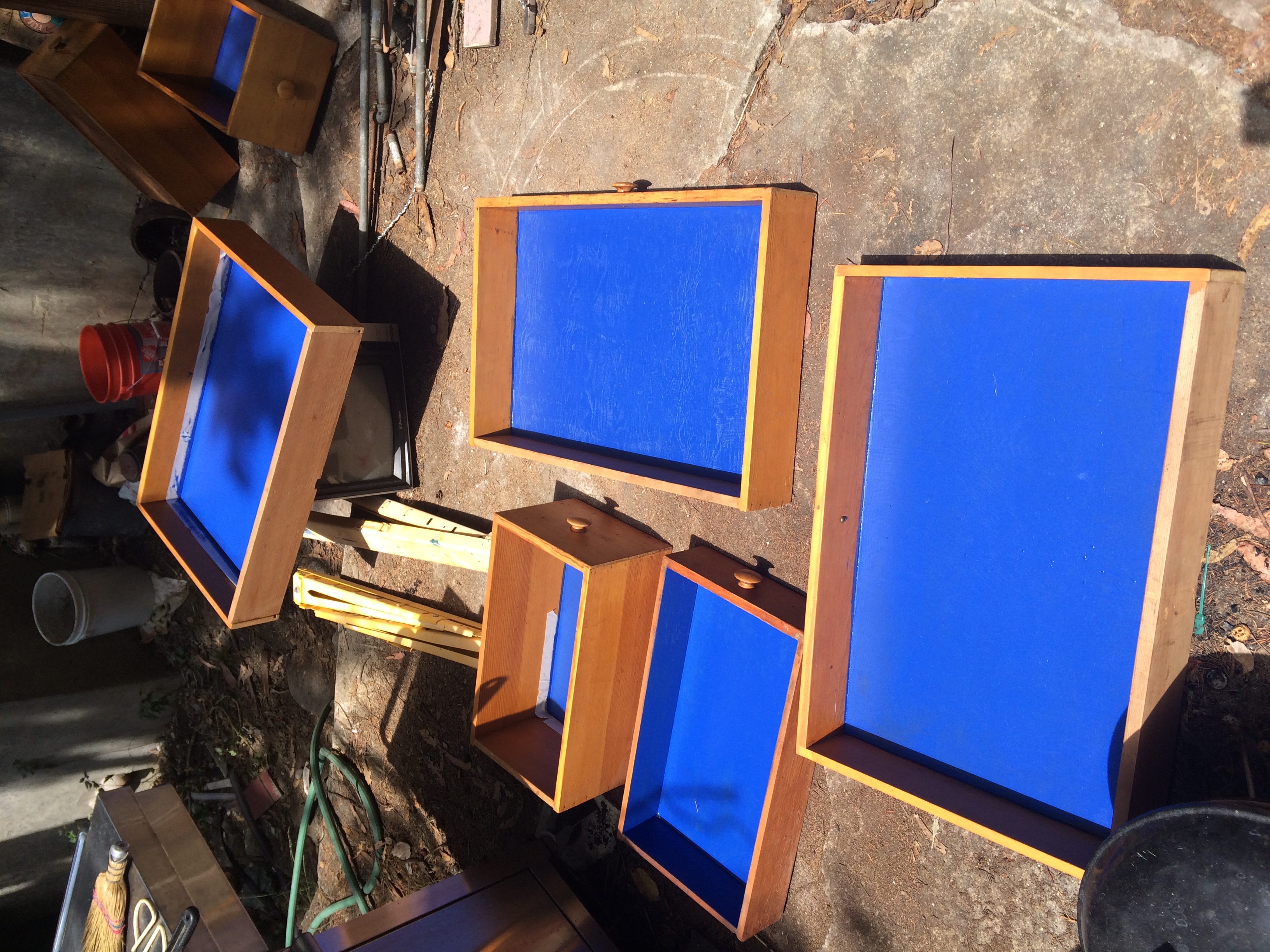 Painting Kitchen Drawers - In Progress