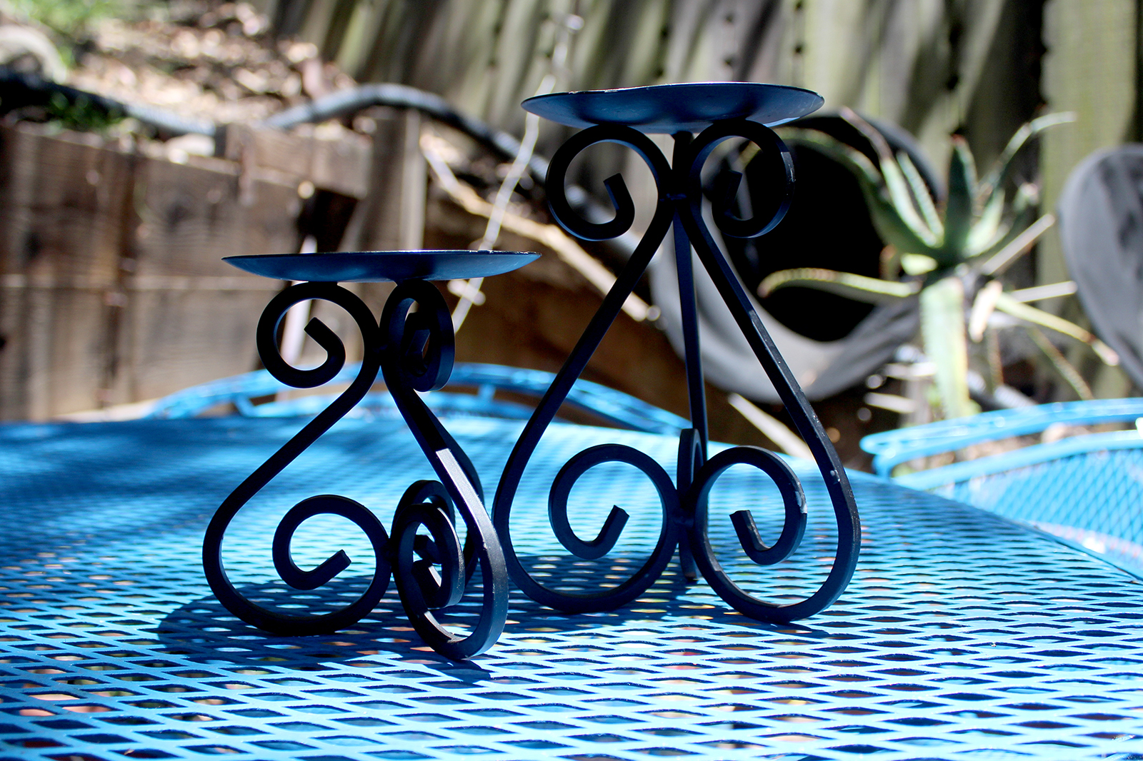 Cast Iron Candle Holders