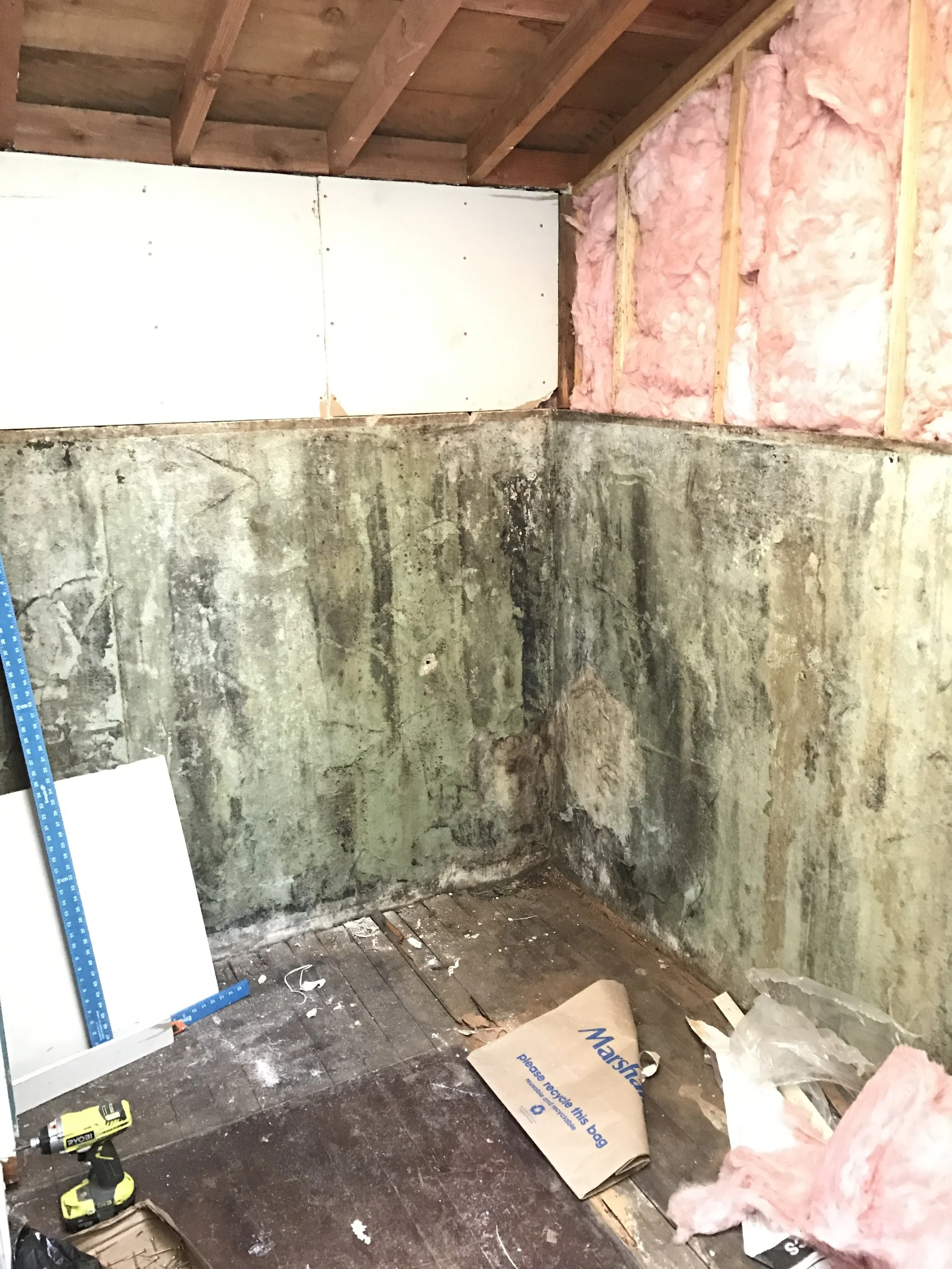 master closet remodel process