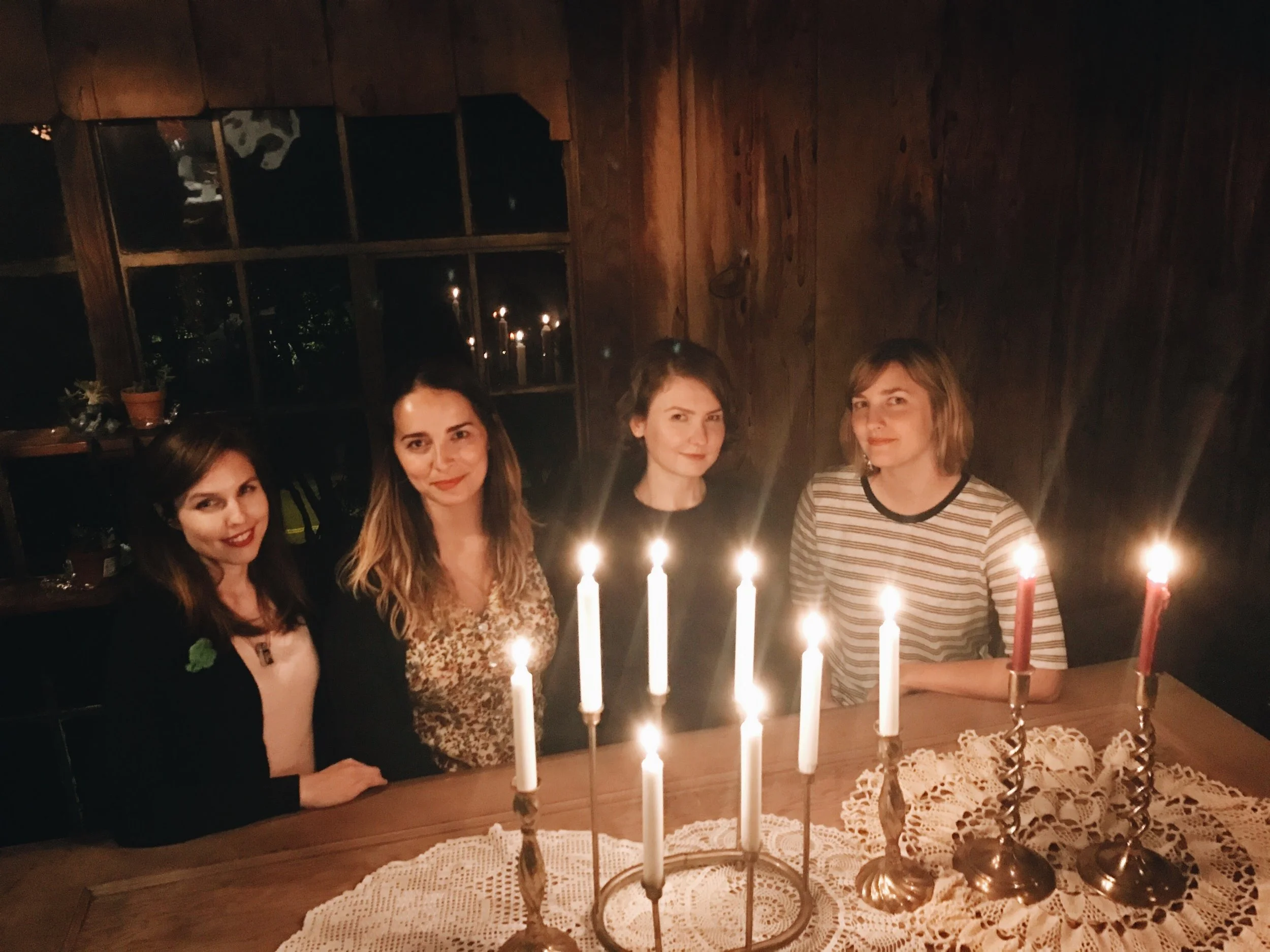 first group photo in the dining room!