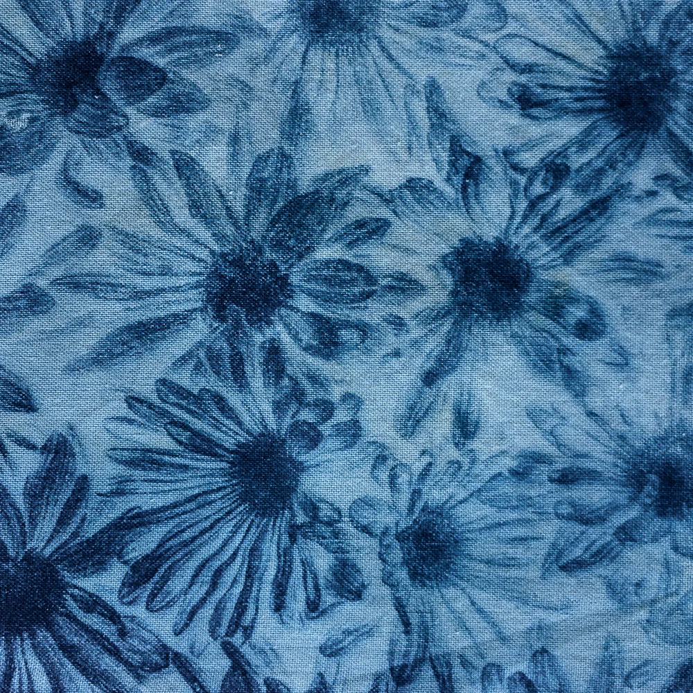 Daisy Cyanotype on cotton