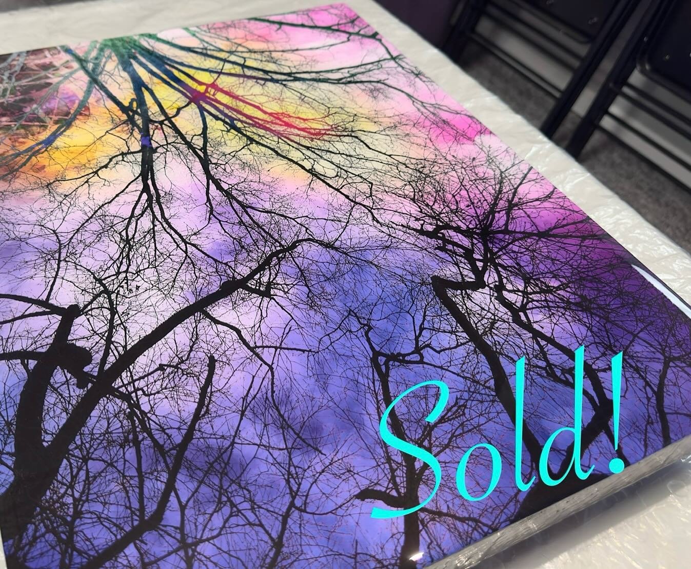 So happy this piece found a forever home today 😊🥰 Thank you Friend 😊 .
.
#supportlocalartists @wildharegallery #artintr