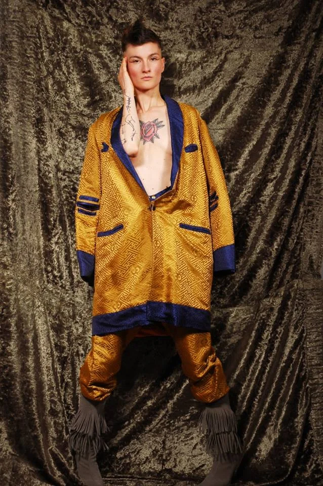silk teddy boy suit