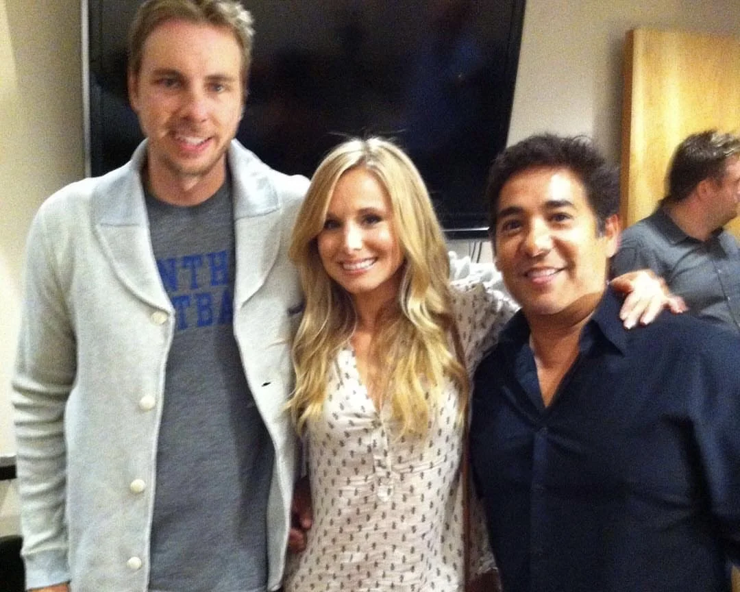 Jose Luis Buitron with Kristen Bell &amp; Dax Shepard in Austin