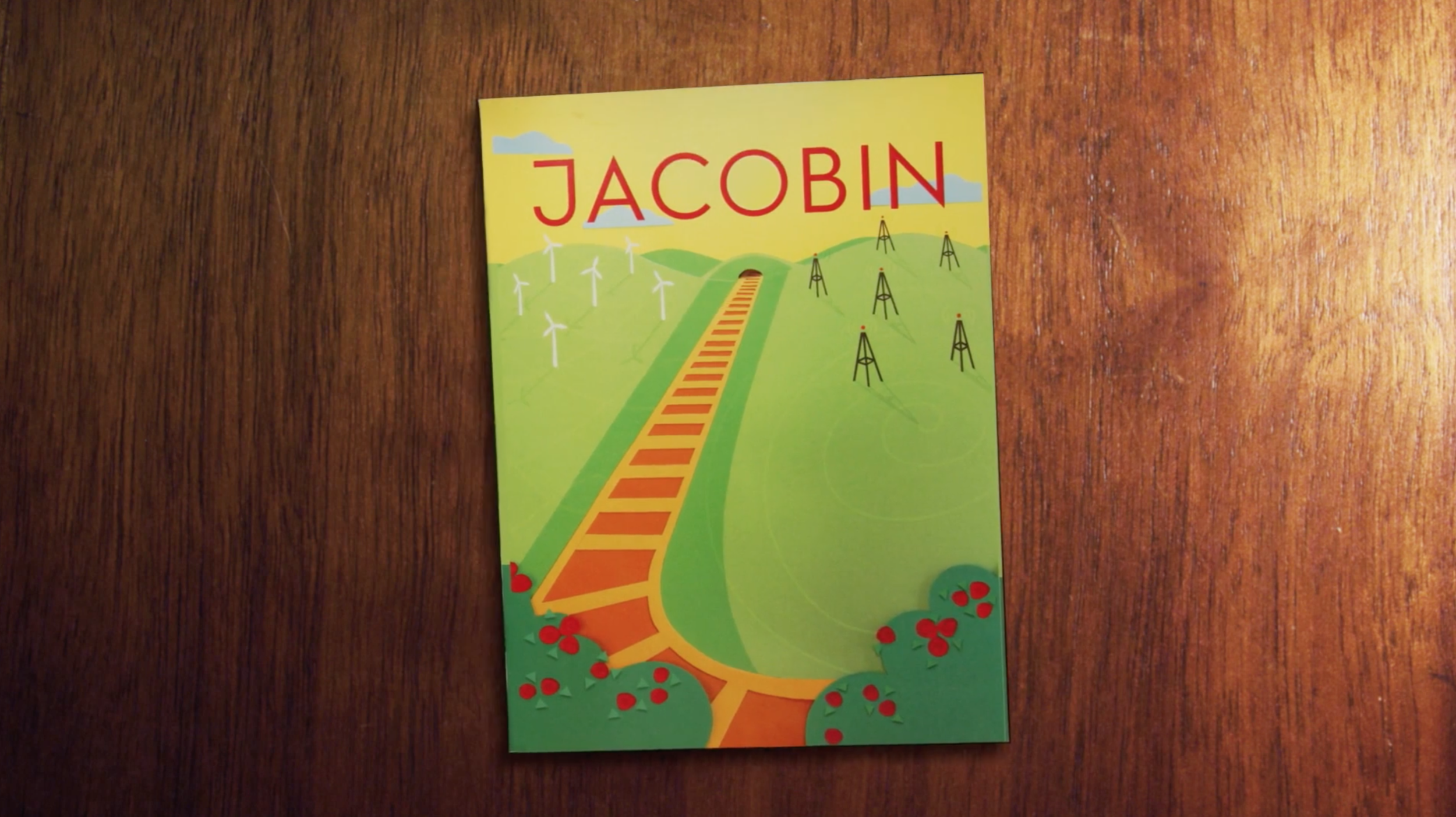 Printed photo of cut-paper cover (7 x 10 in)