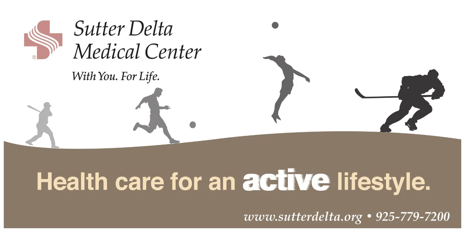 Sutter Delta Medical Center Hockey Arena Indoor Banner Ad