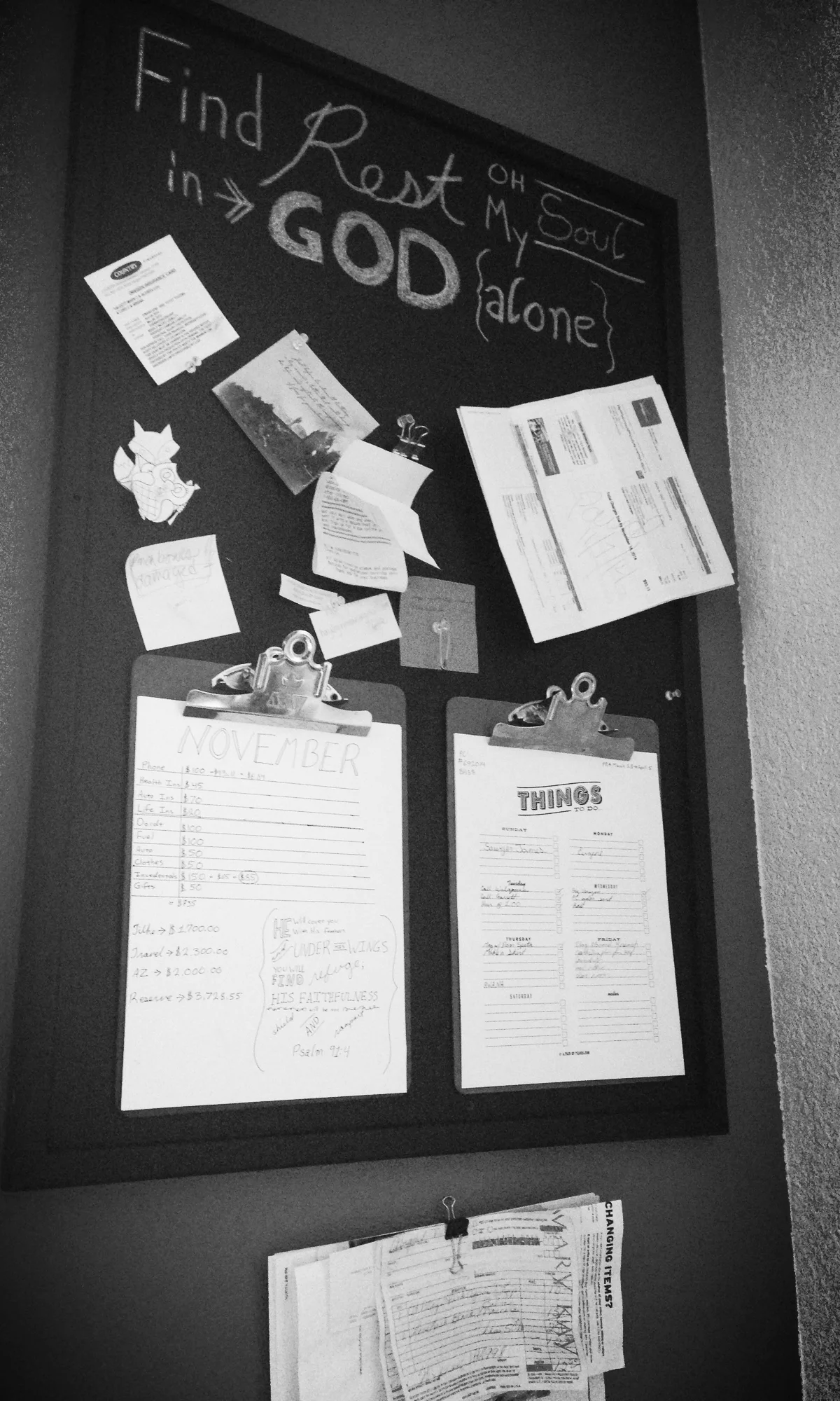 This is close to the end of the week...I dare not show how it looked on Monday