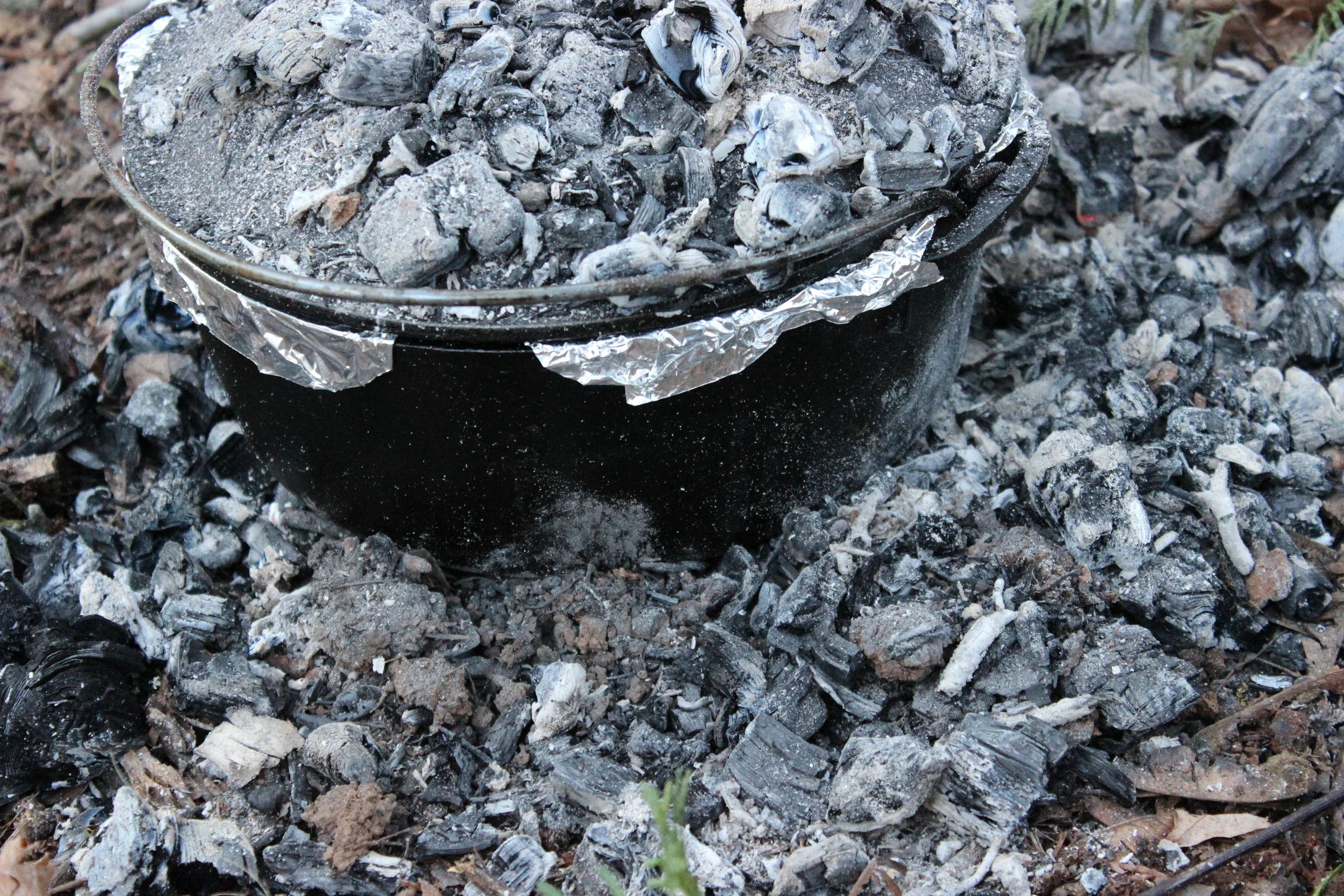 Dutch Oven in Coals