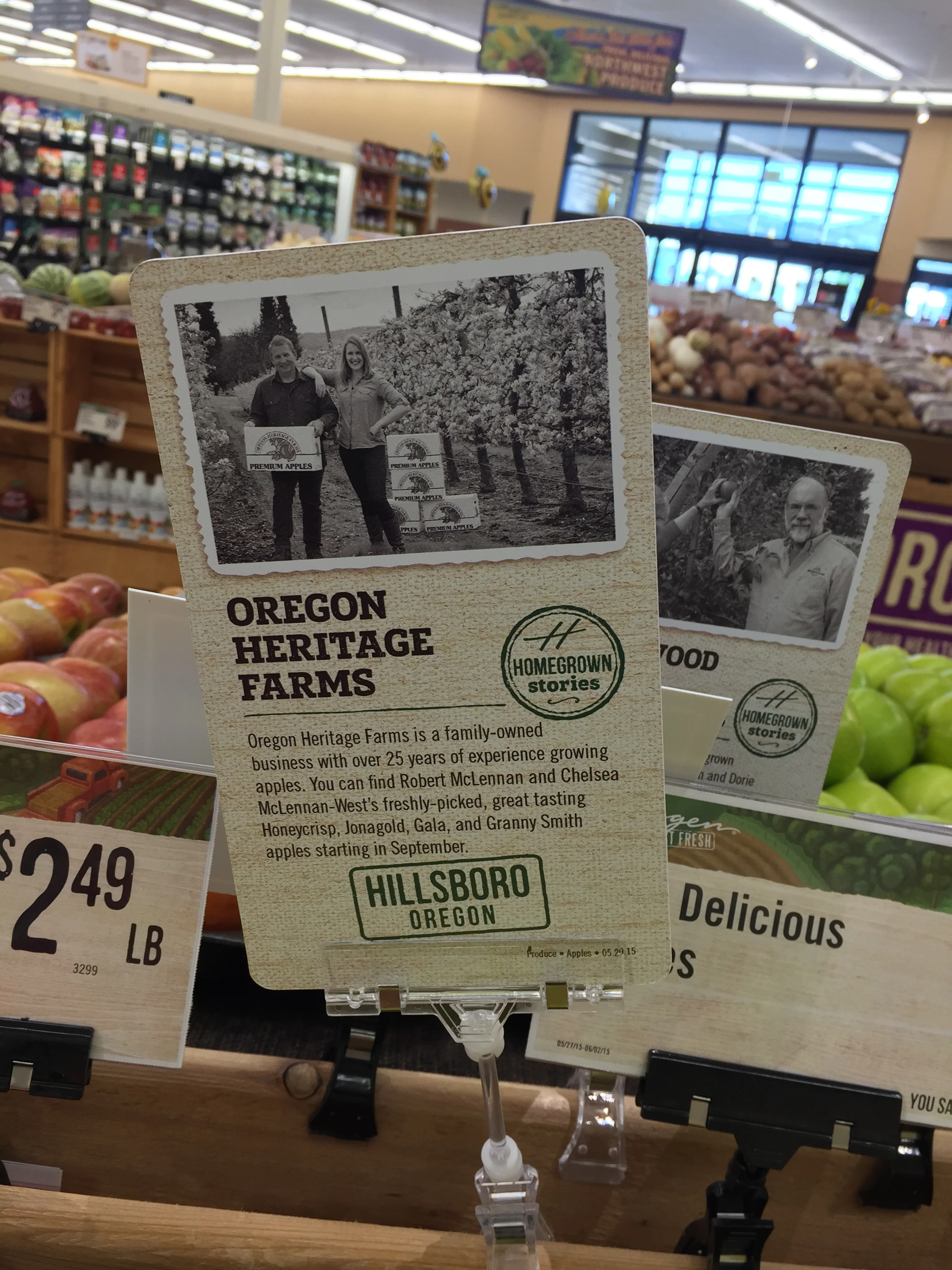 Kudos to this store for shortening the distance from farm to table. &nbsp;Well done.