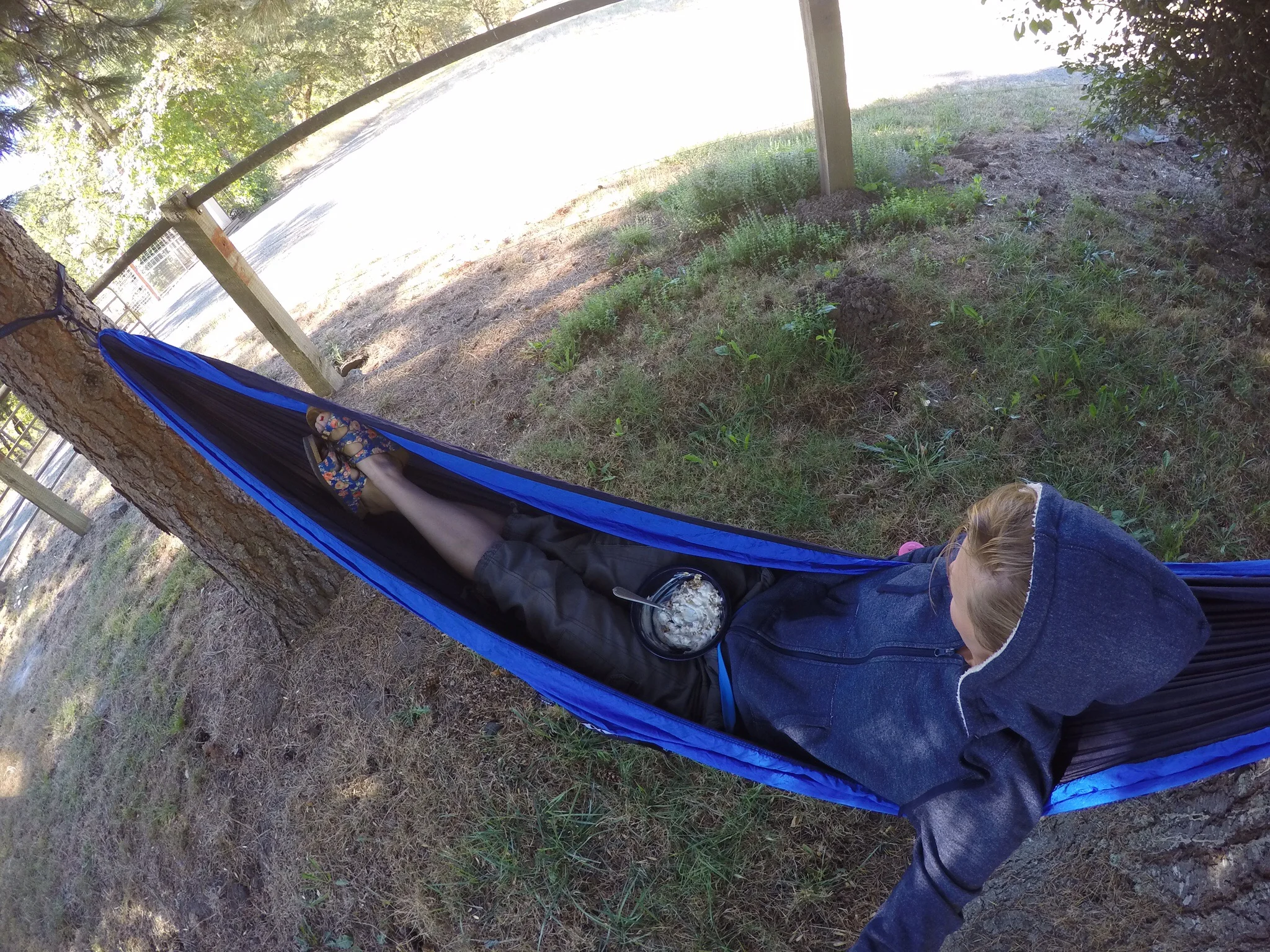 Even though I love being home, it feels weird to be in a house. &nbsp;Had to have some hammock time to mentally re-set.